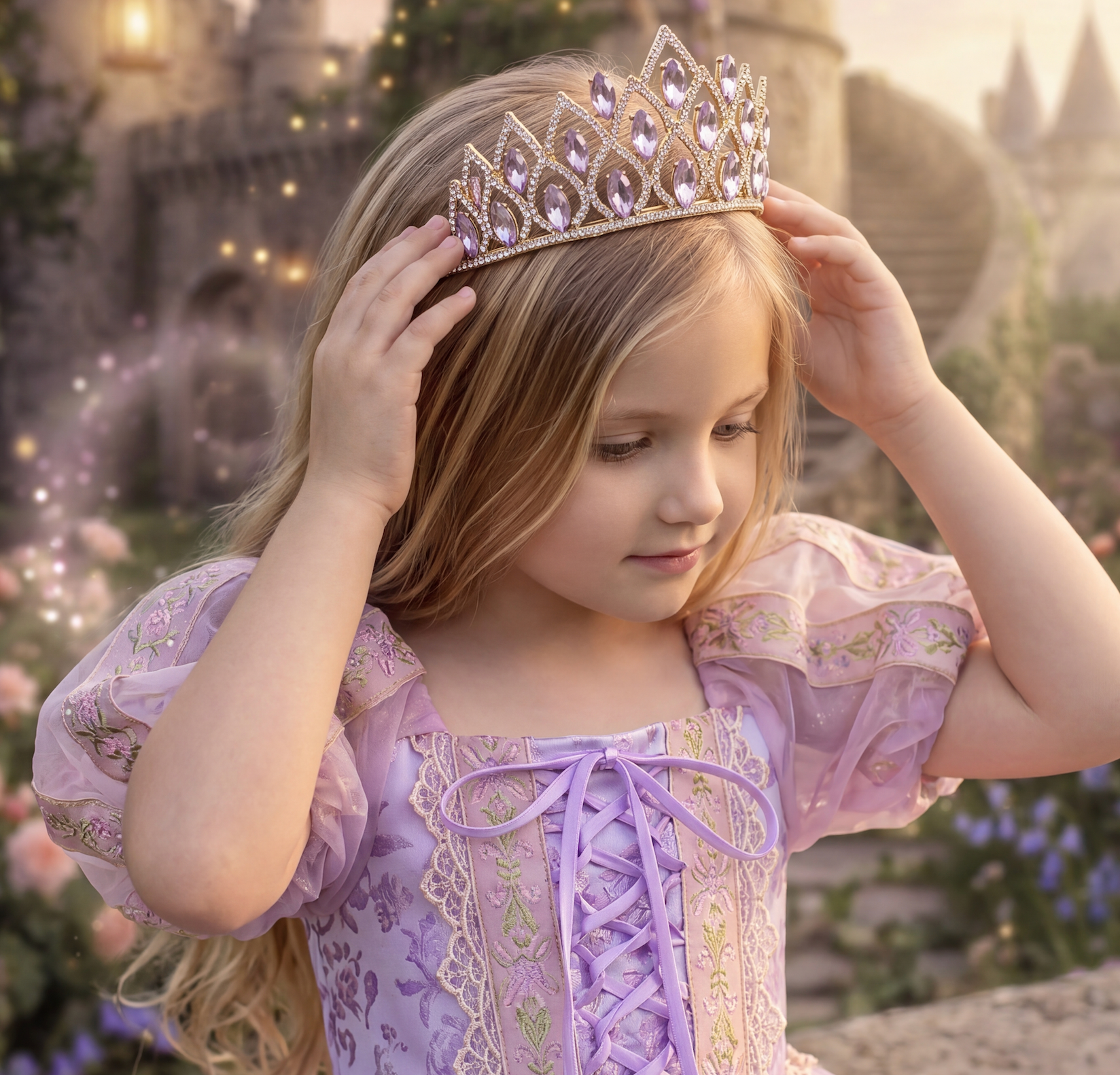 LAVENDER JEWEL CROWN