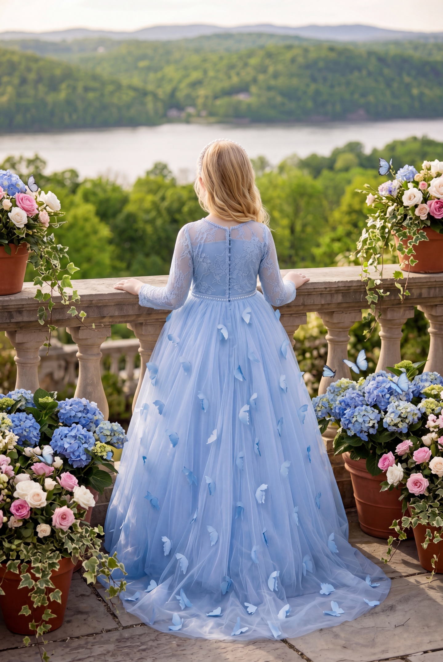 MARIPOSA GOWN BLUE