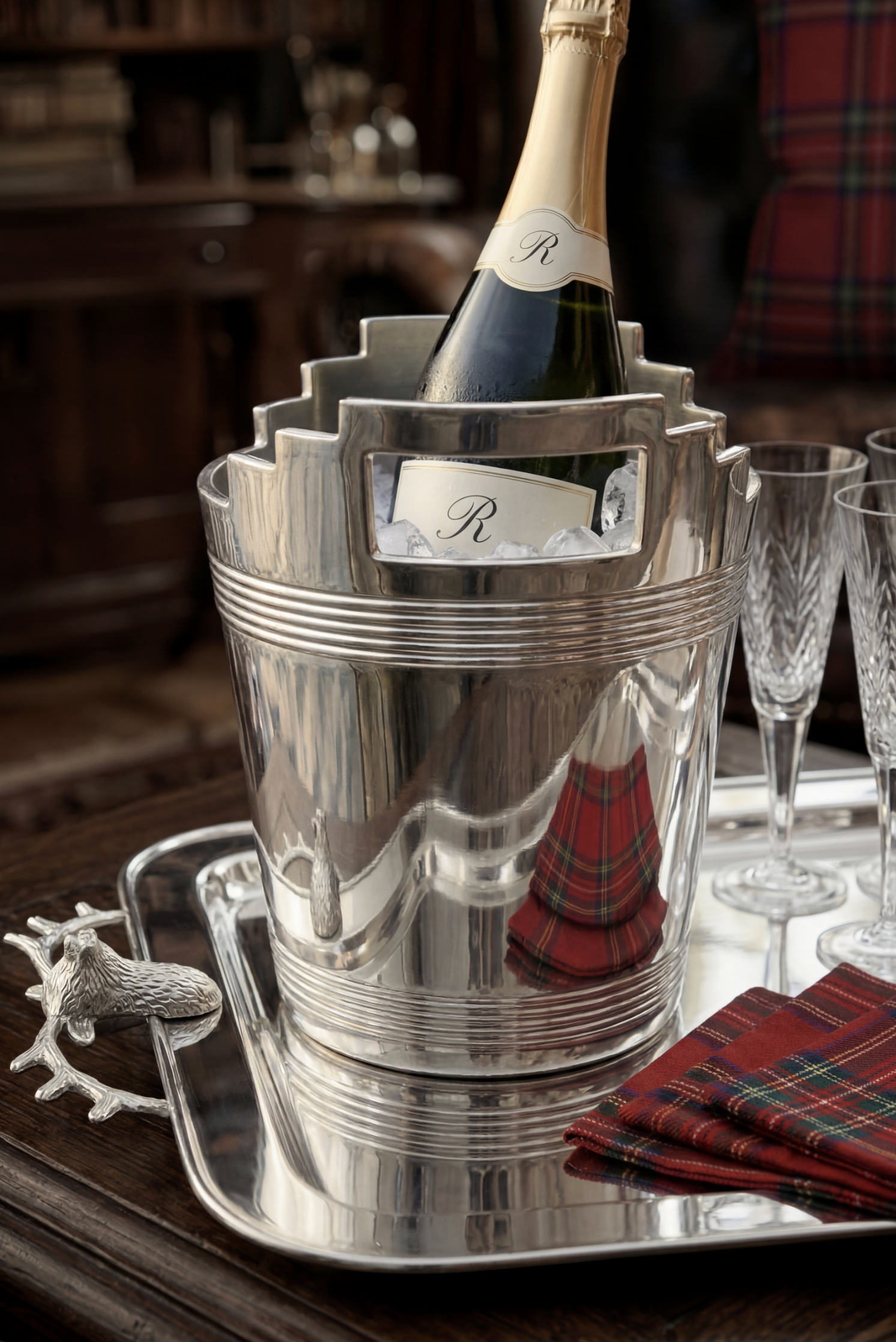 SILVER PLATED UPPINGHAM CHAMPAGNE BUCKET