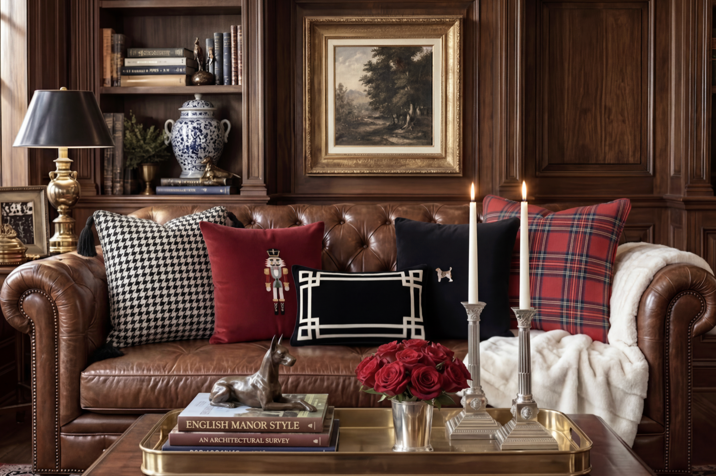 KENSINGTON HOUNDSTOOTH PILLOW