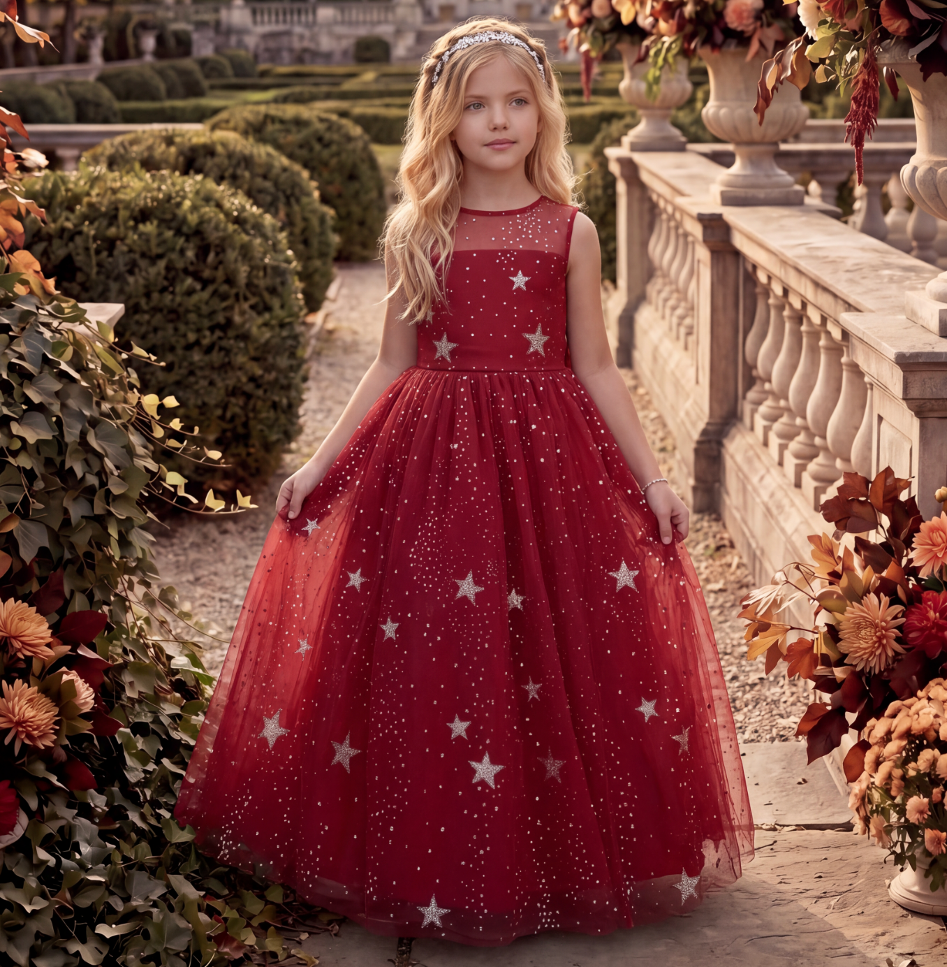 ANTOINETTE GOWN CRIMSON