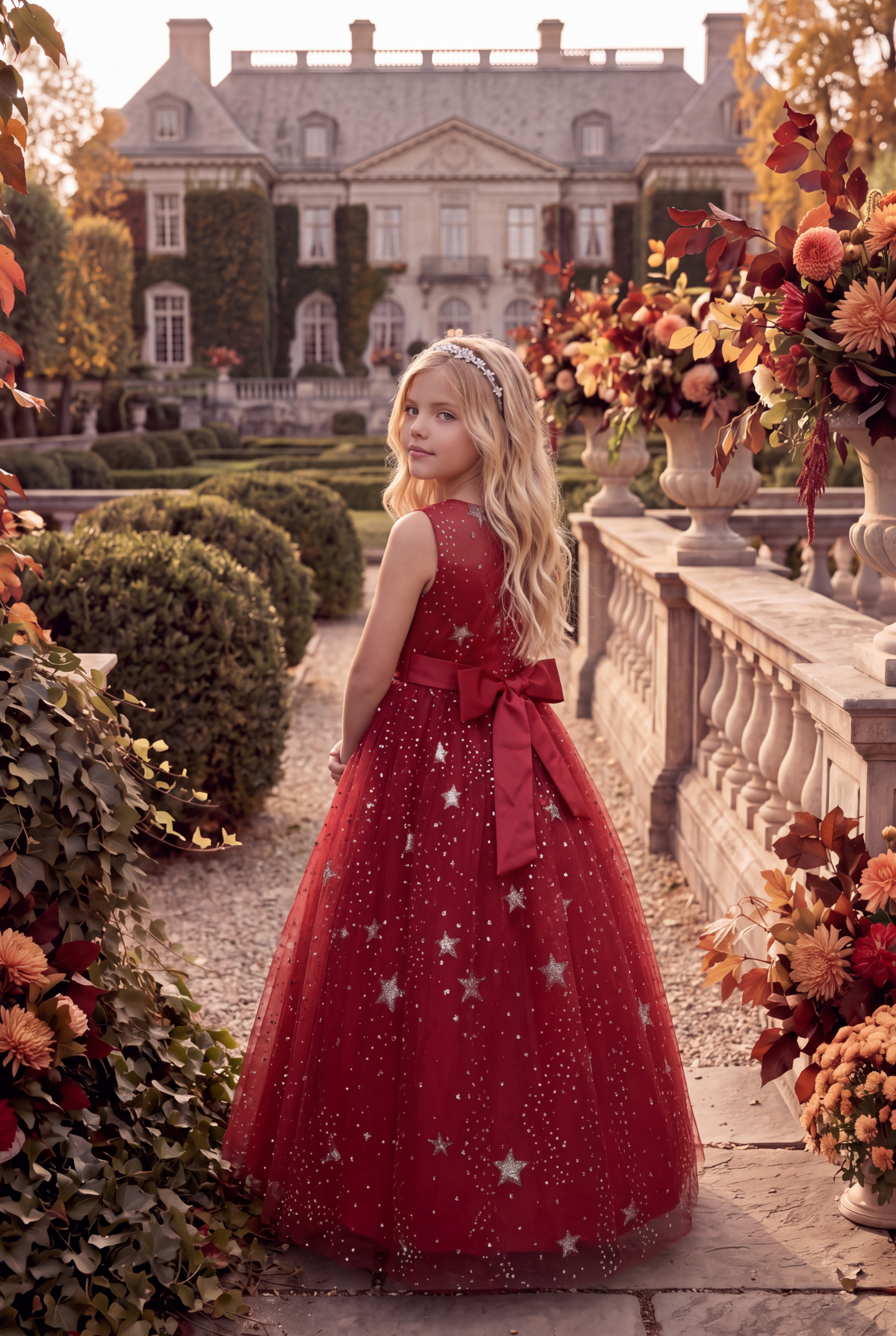 ANTOINETTE GOWN CRIMSON