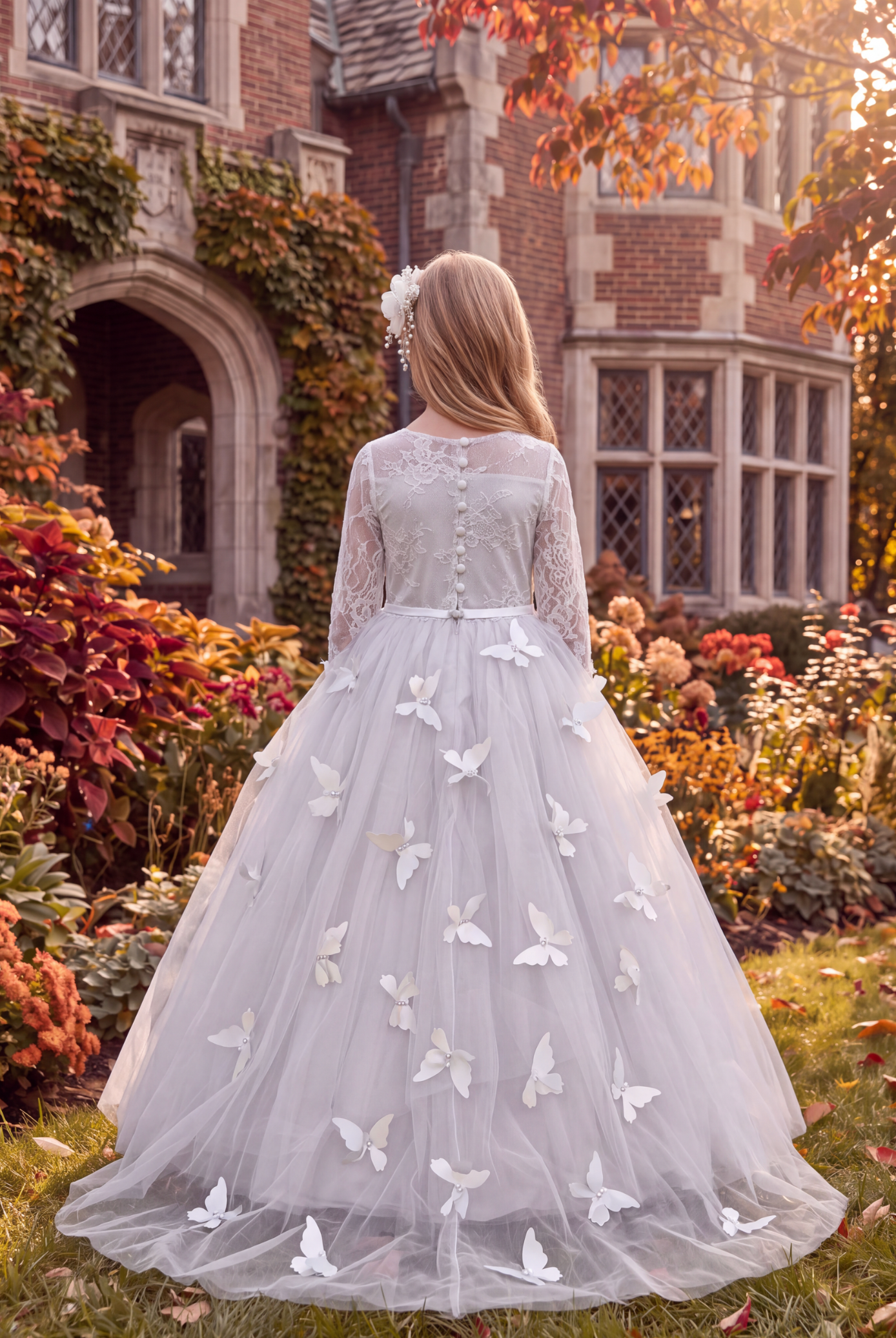 MARIPOSA GOWN SILVER