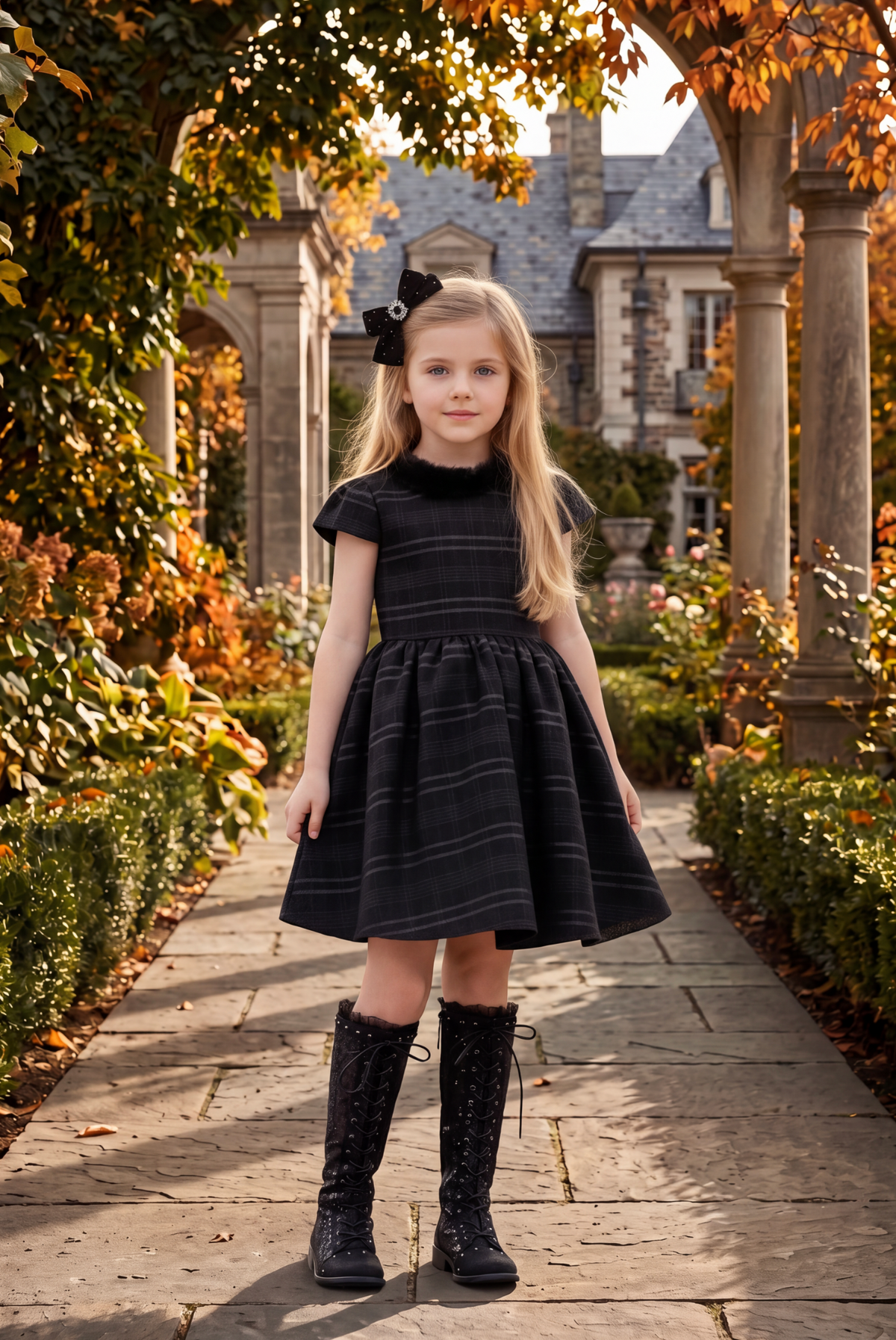 EVANGELINE DRESS BLACK