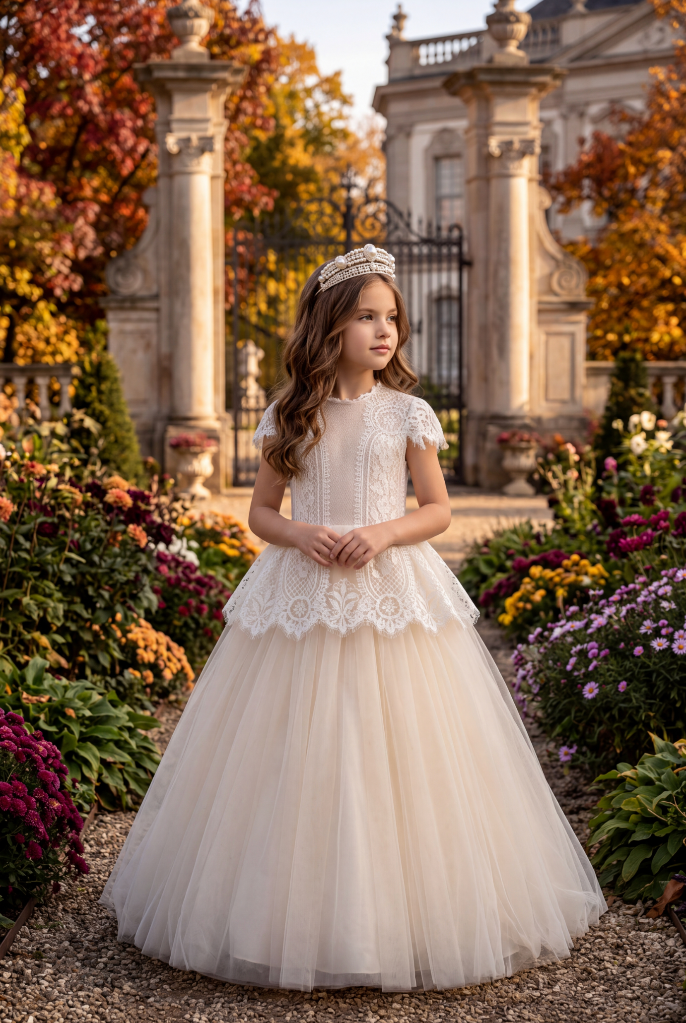 GWENDOLYN GOWN-WHITE/NATURAL