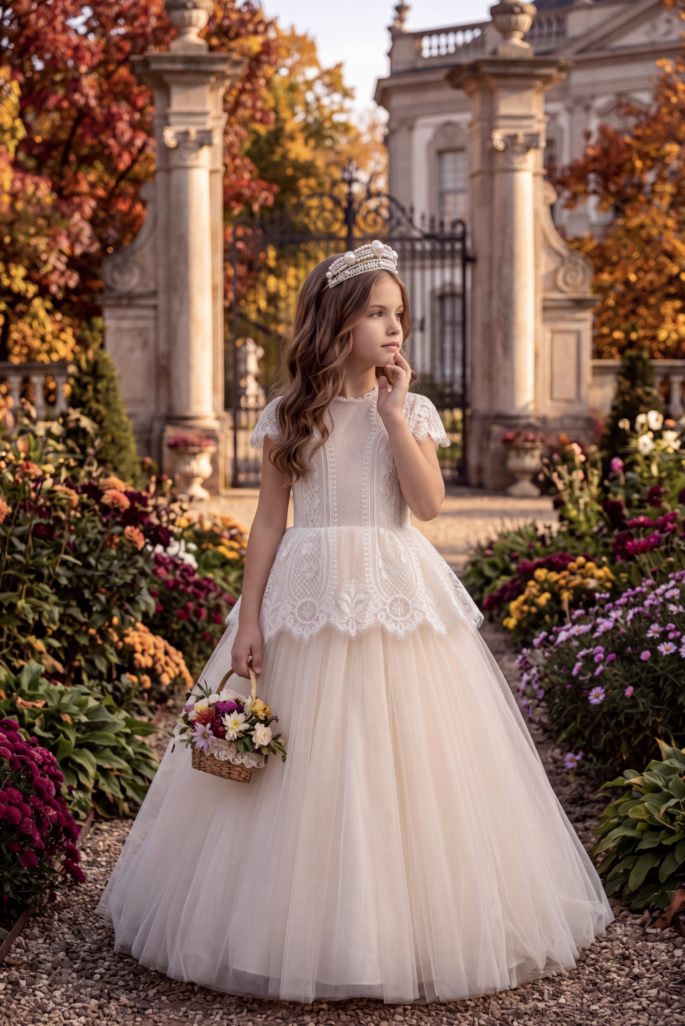 GWENDOLYN GOWN-WHITE/NATURAL