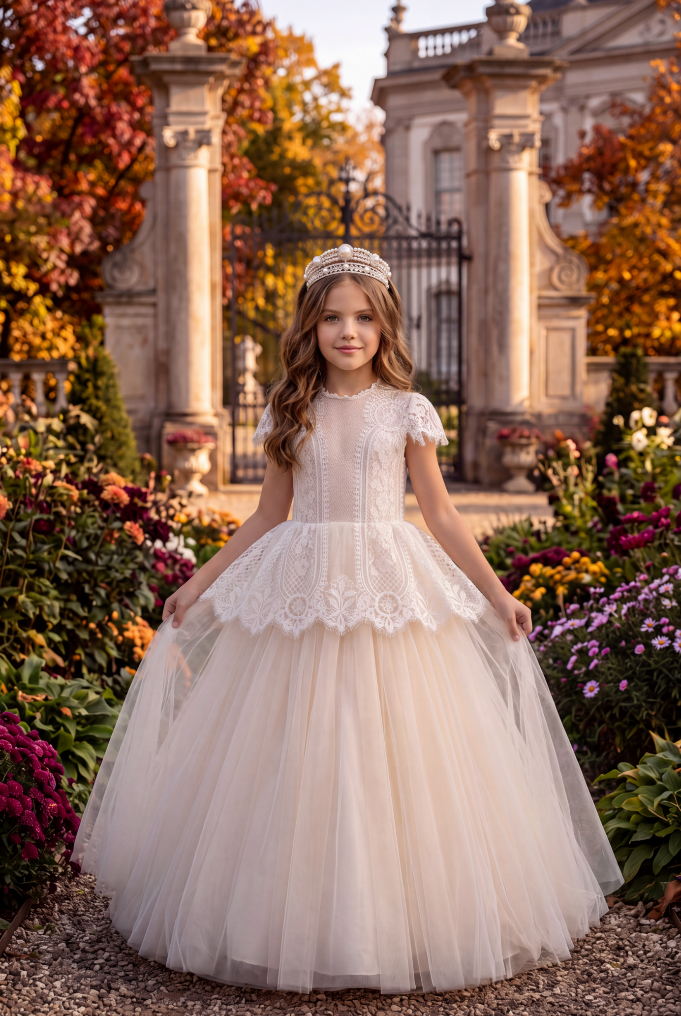 GWENDOLYN GOWN-WHITE/NATURAL