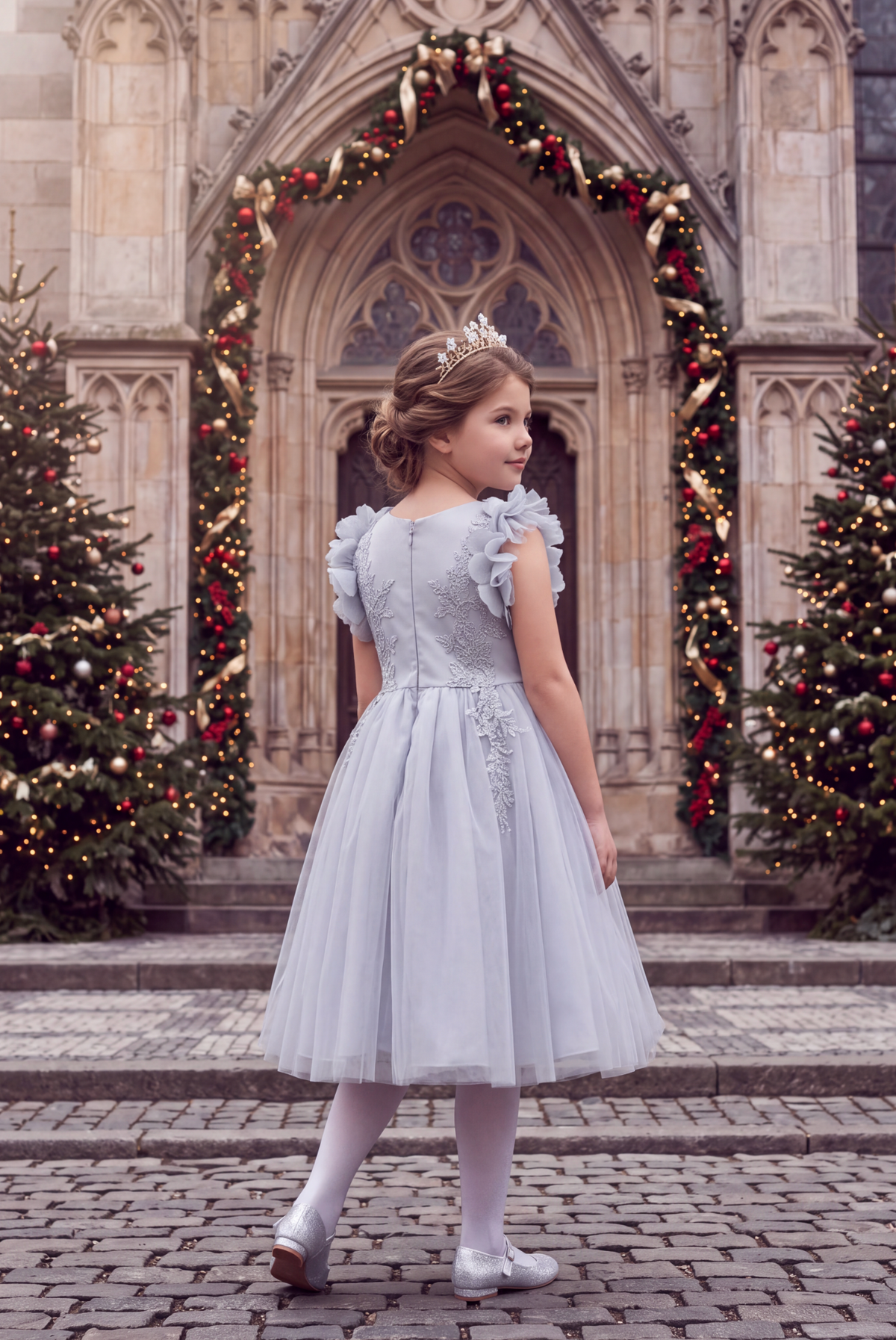 BIANCA DRESS SILVER