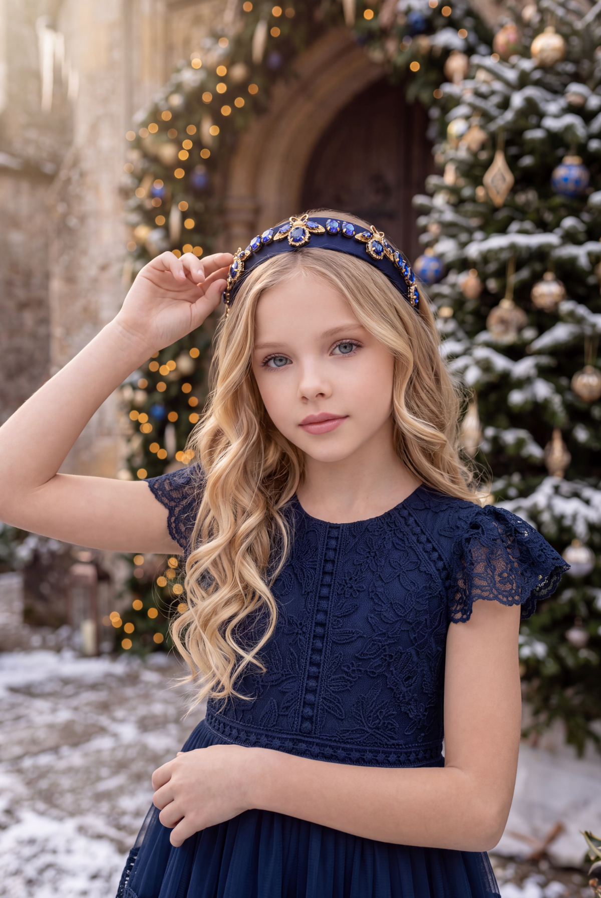 CATERINA DRESS NAVY