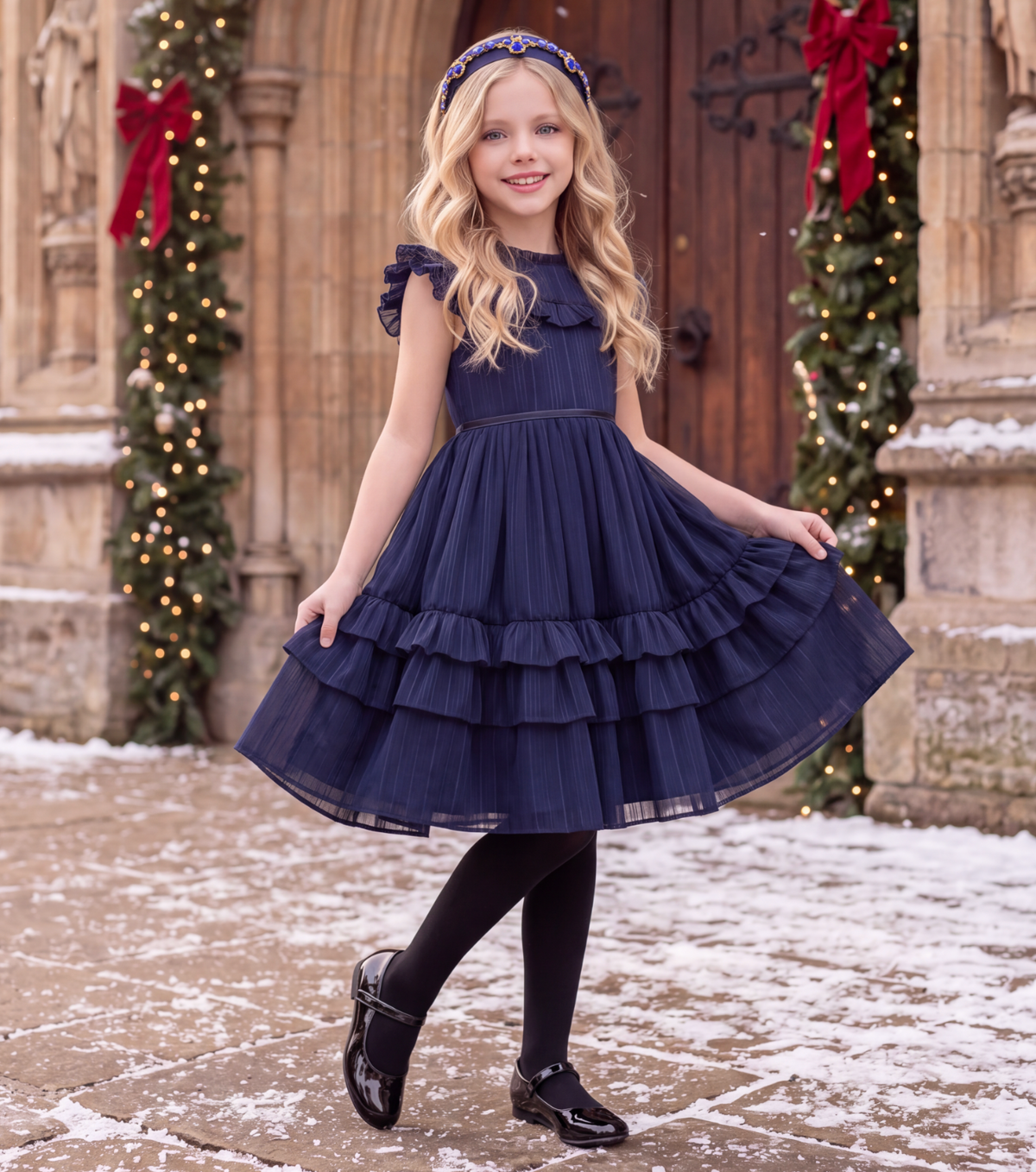 ELODIE DRESS NAVY