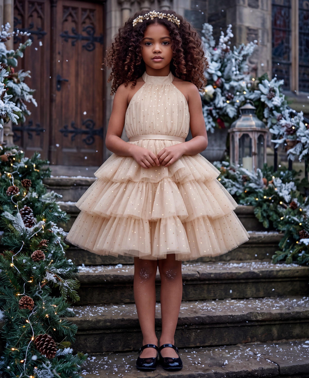 AMEERAH DRESS CHAMPAGNE
