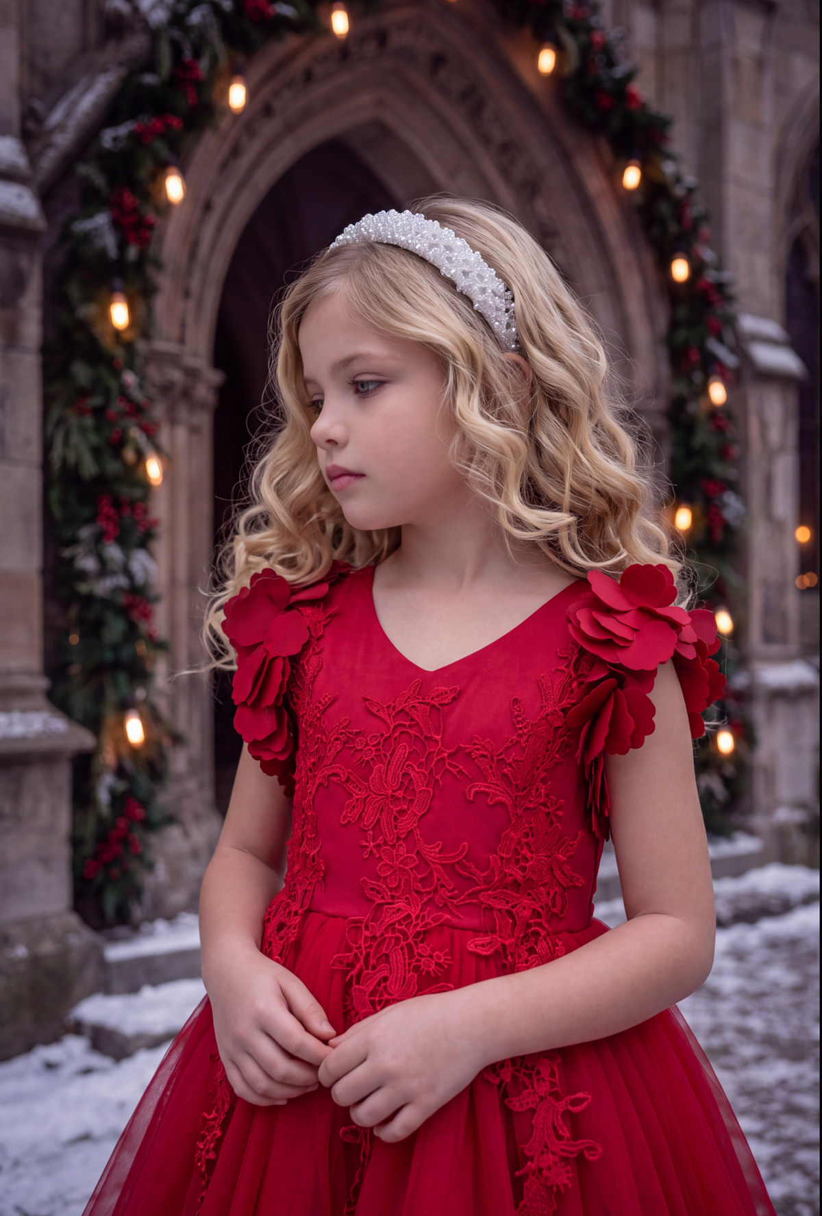BIANCA DRESS CRIMSON