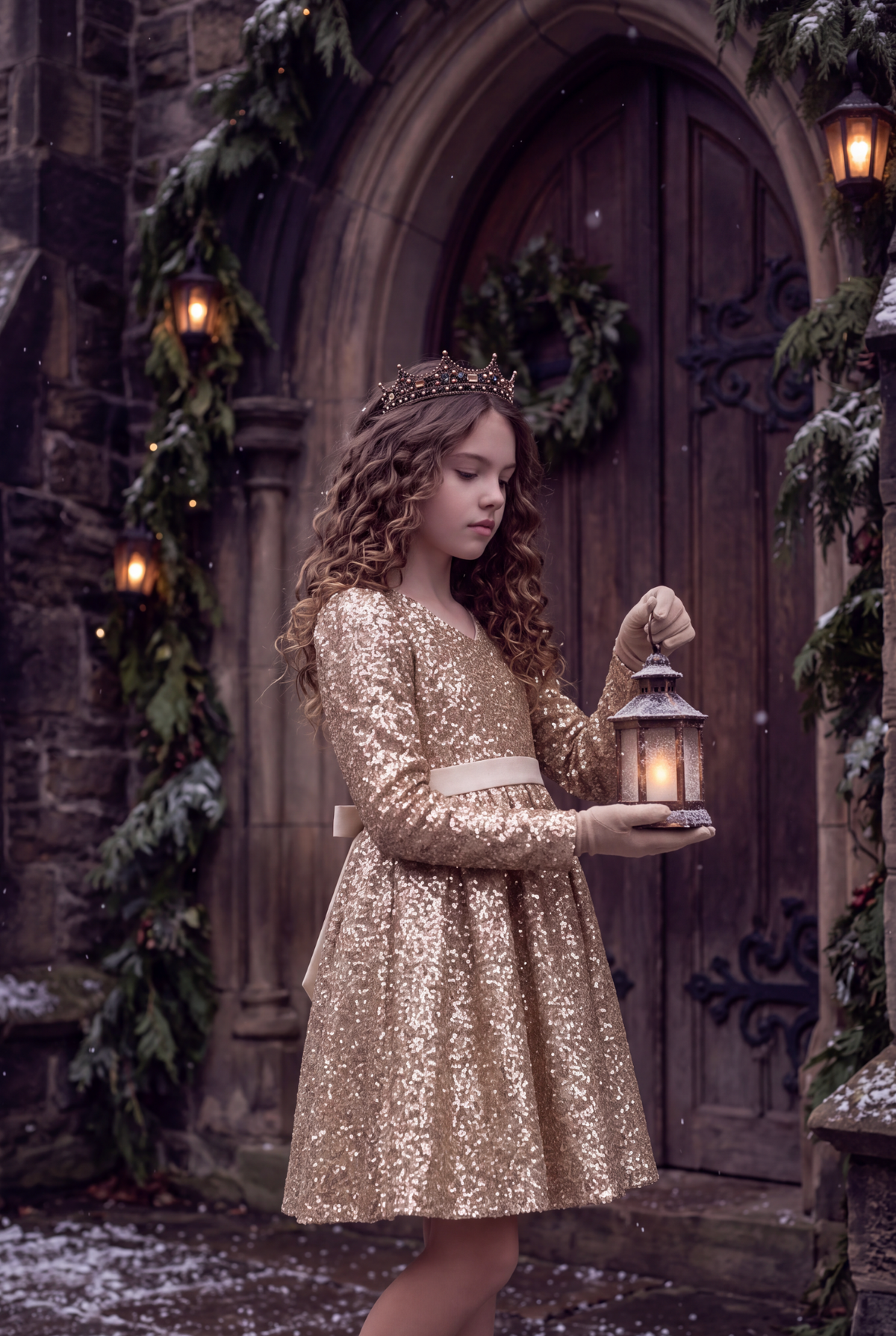 EMMA SEQUIN DRESS GOLD