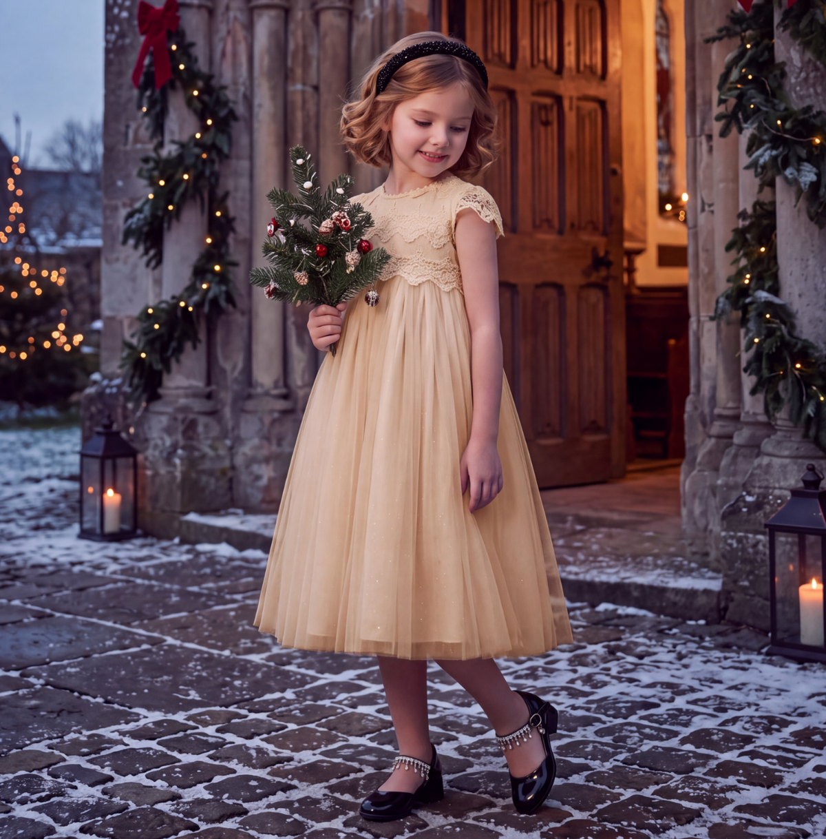 KATRINA DRESS BUTTERSCOTCH