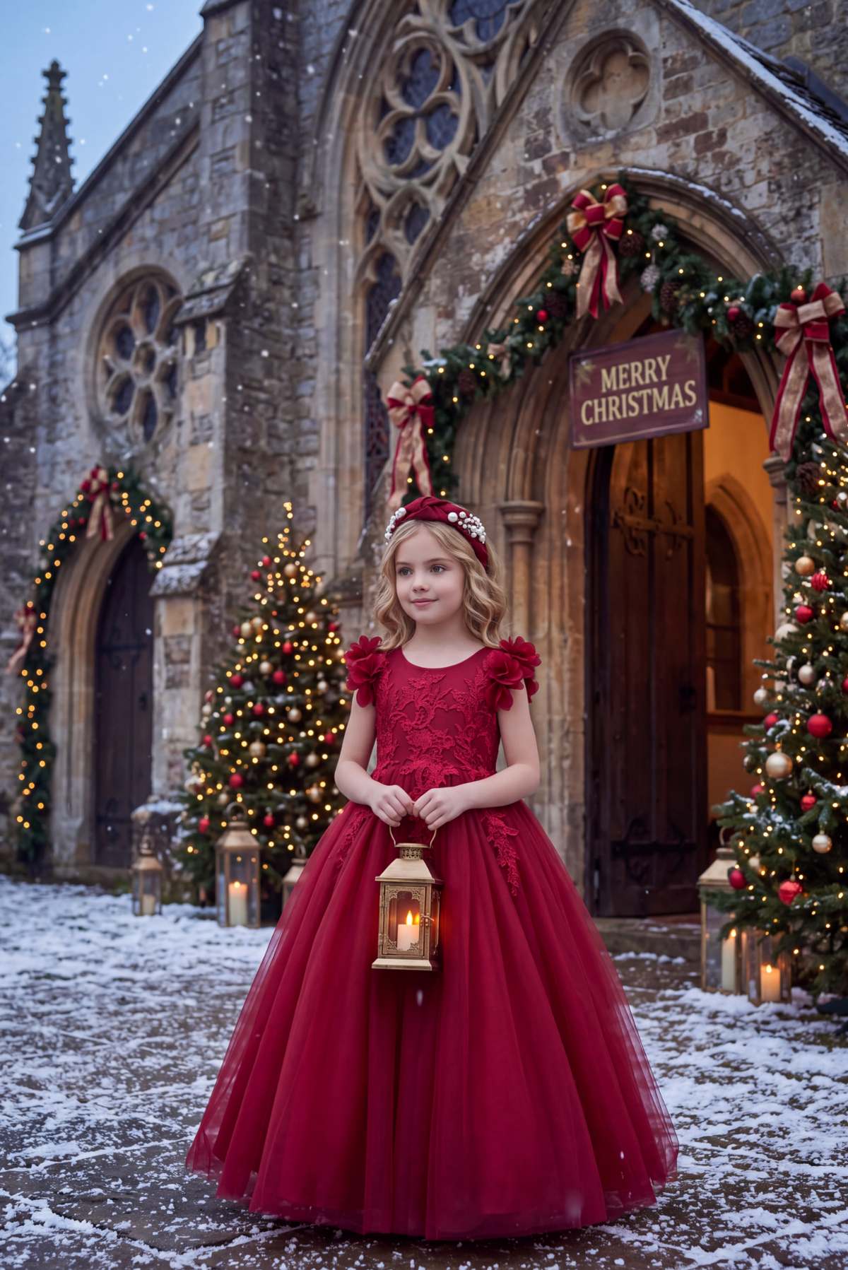 BIANCA GOWN CRIMSON