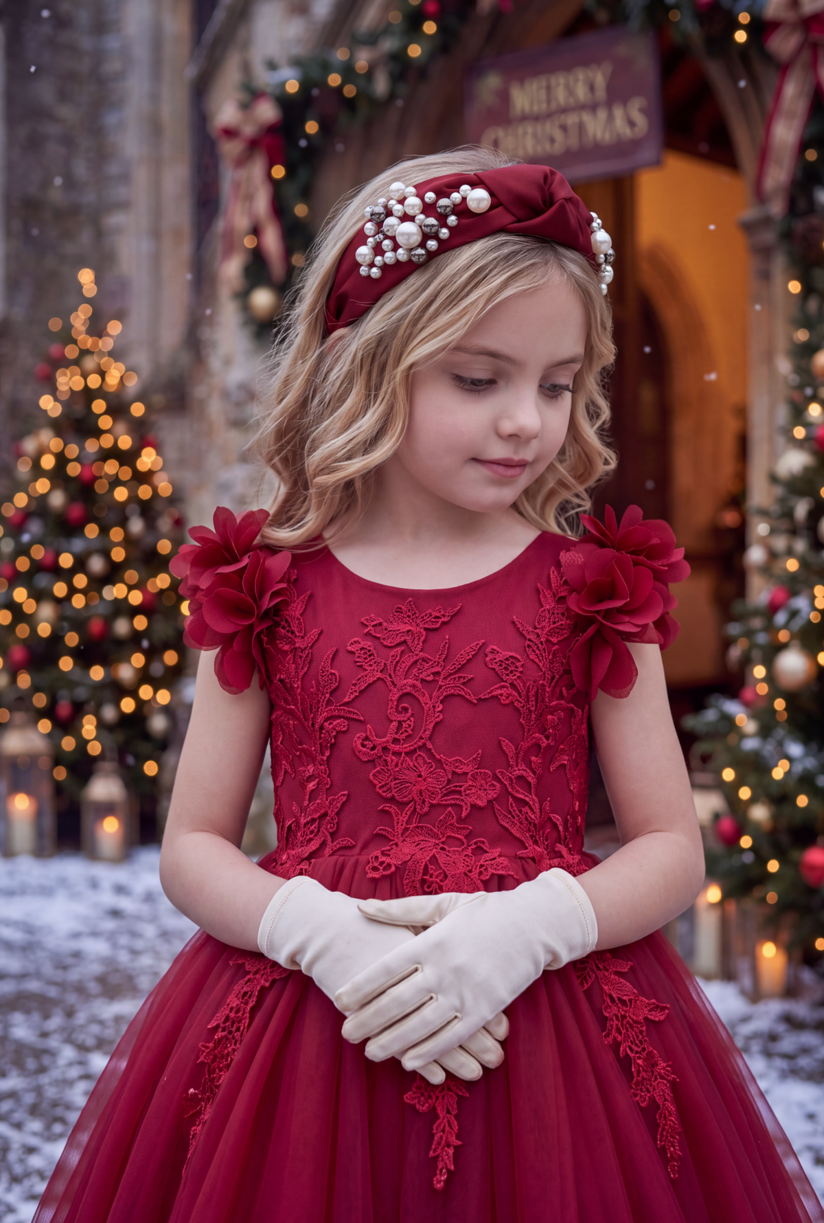 BIANCA GOWN CRIMSON