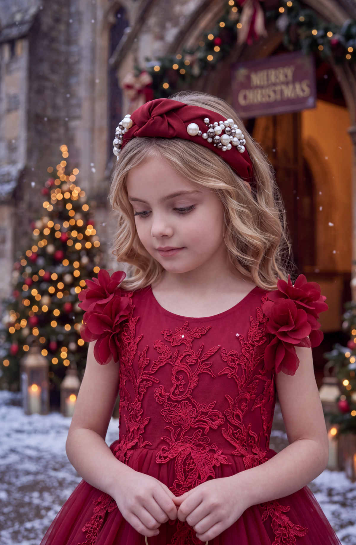 BIANCA GOWN CRIMSON