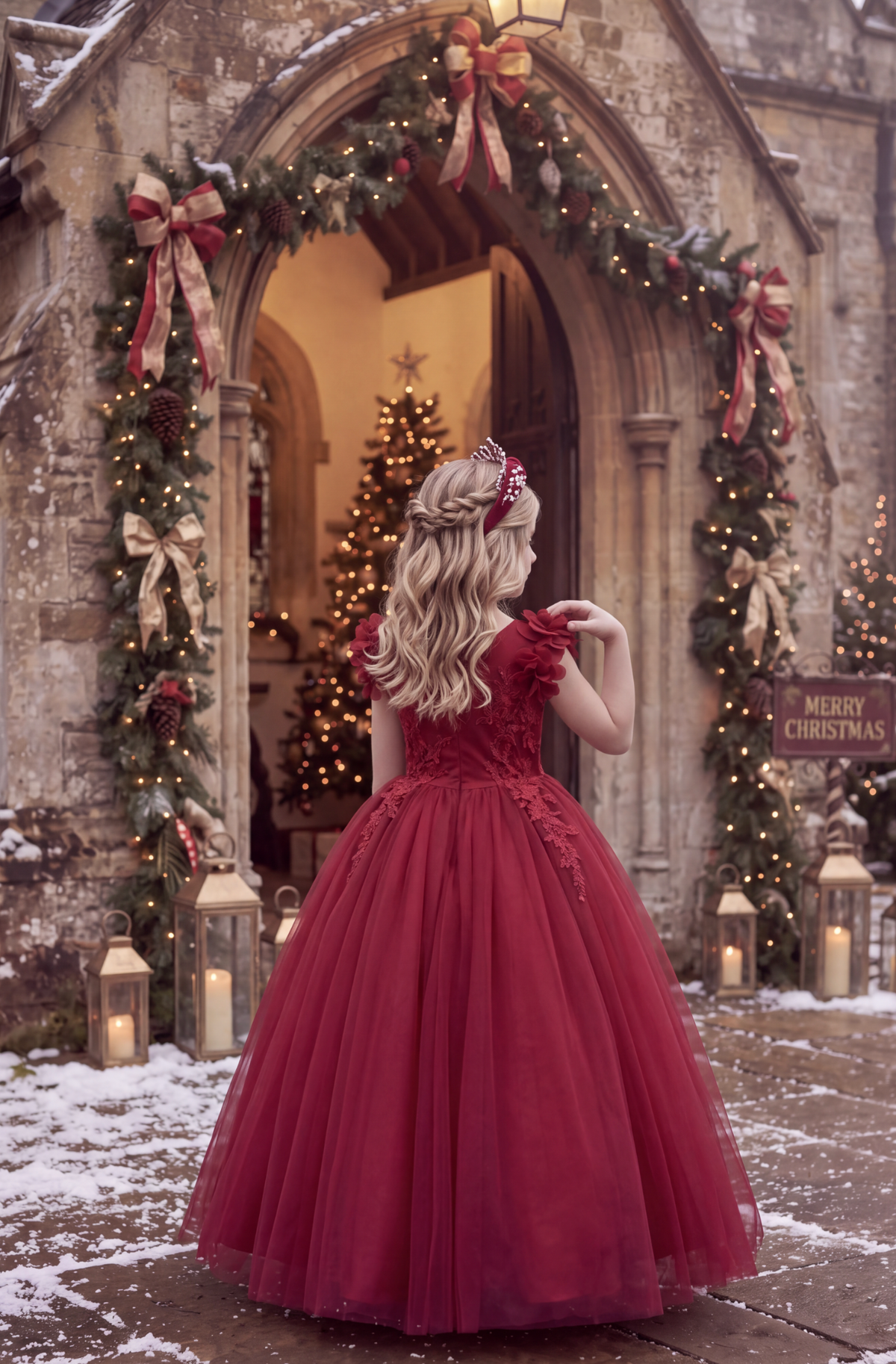 BIANCA GOWN CRIMSON