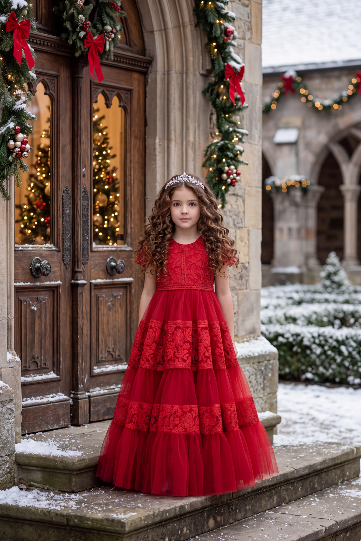 CATERINA DRESS CRIMSON