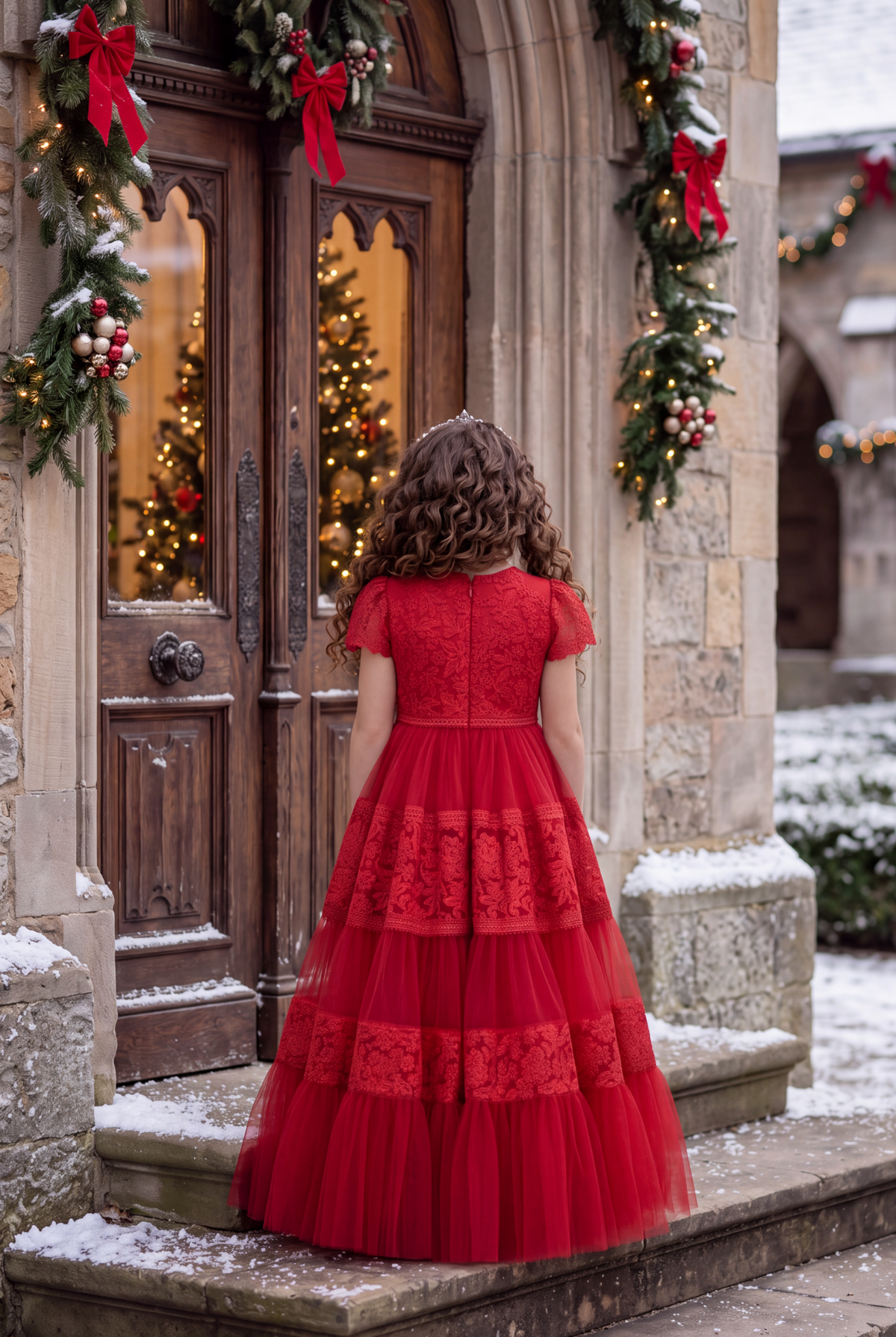 CATERINA DRESS CRIMSON