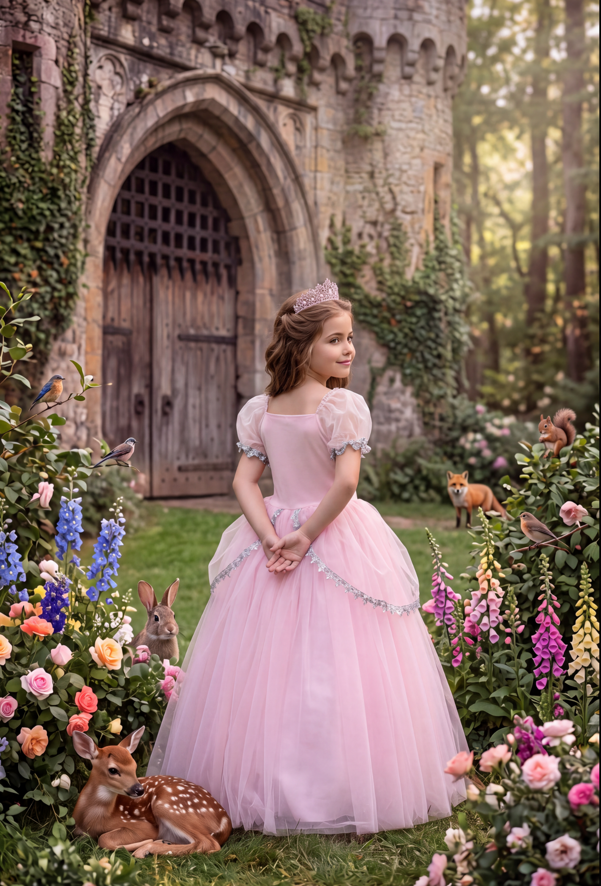 PRINCESS GLINDA DRESS & WAND SET
