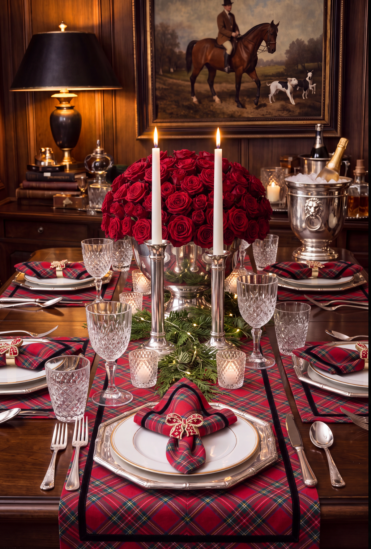 ROYAL STEWART TARTAN TABLE RUNNER