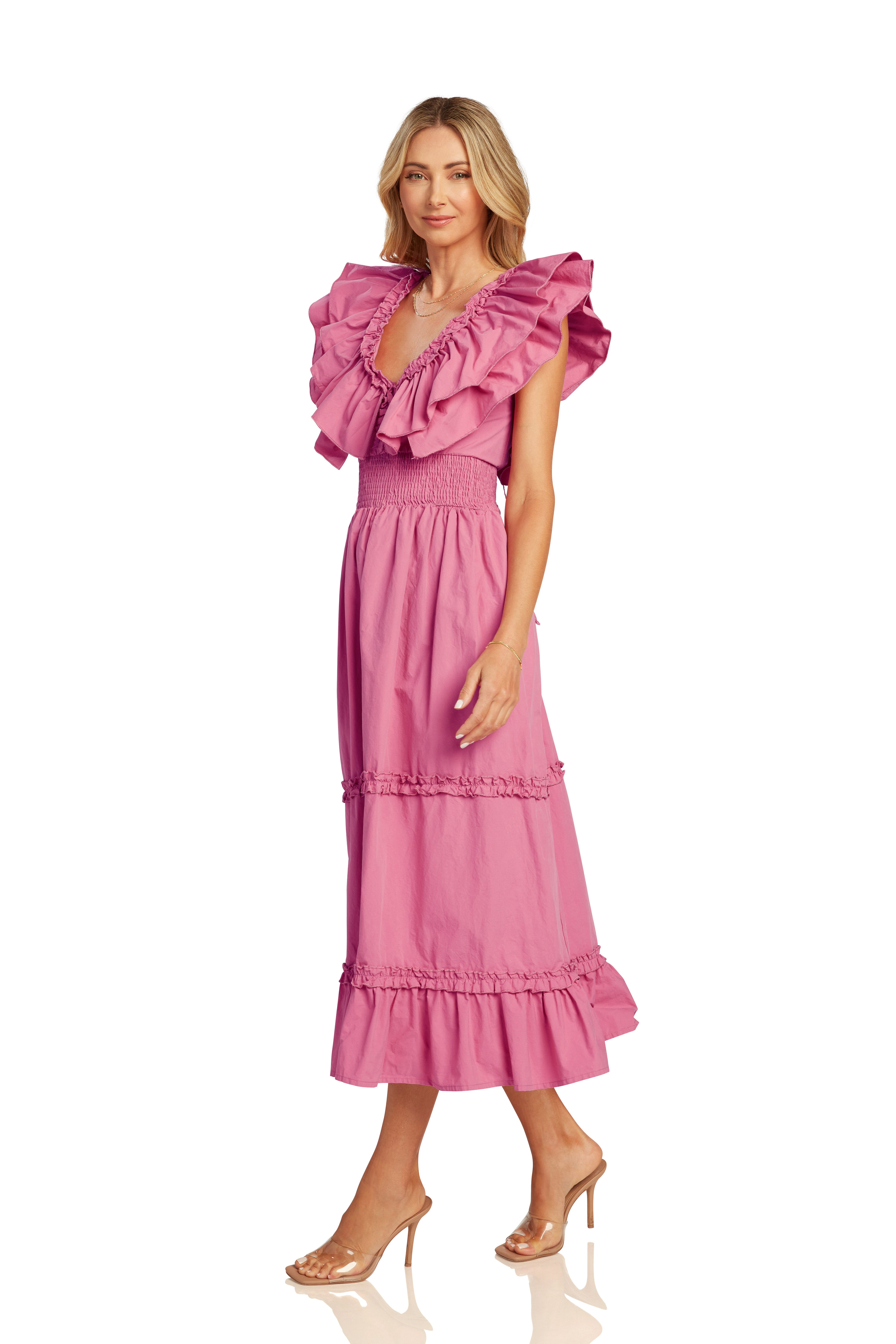 $99.99 DRESS EVENT STELLA DRESS FOR WOMEN FUCHSIA