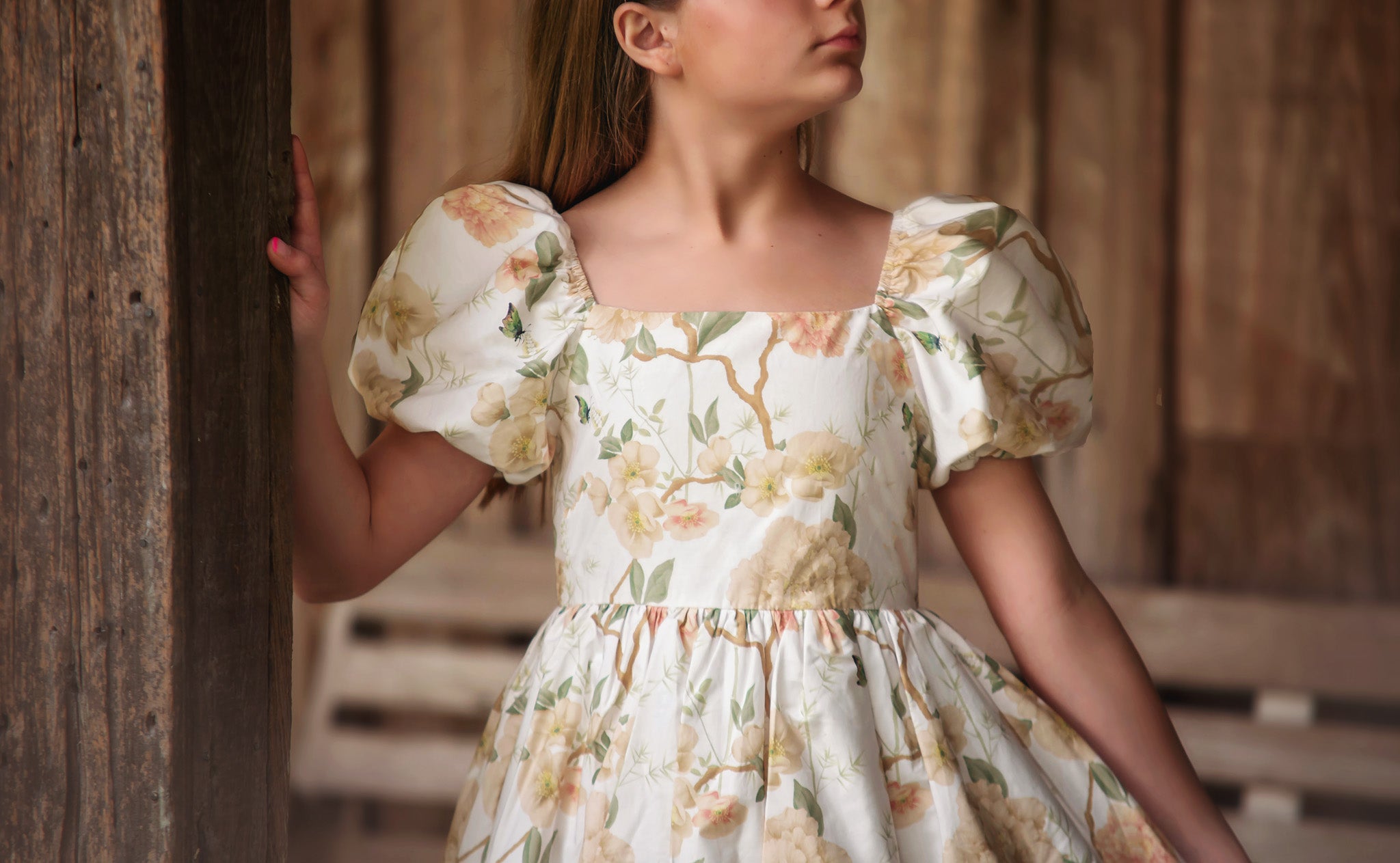 ARIELLE DRESS IVORY FLORAL