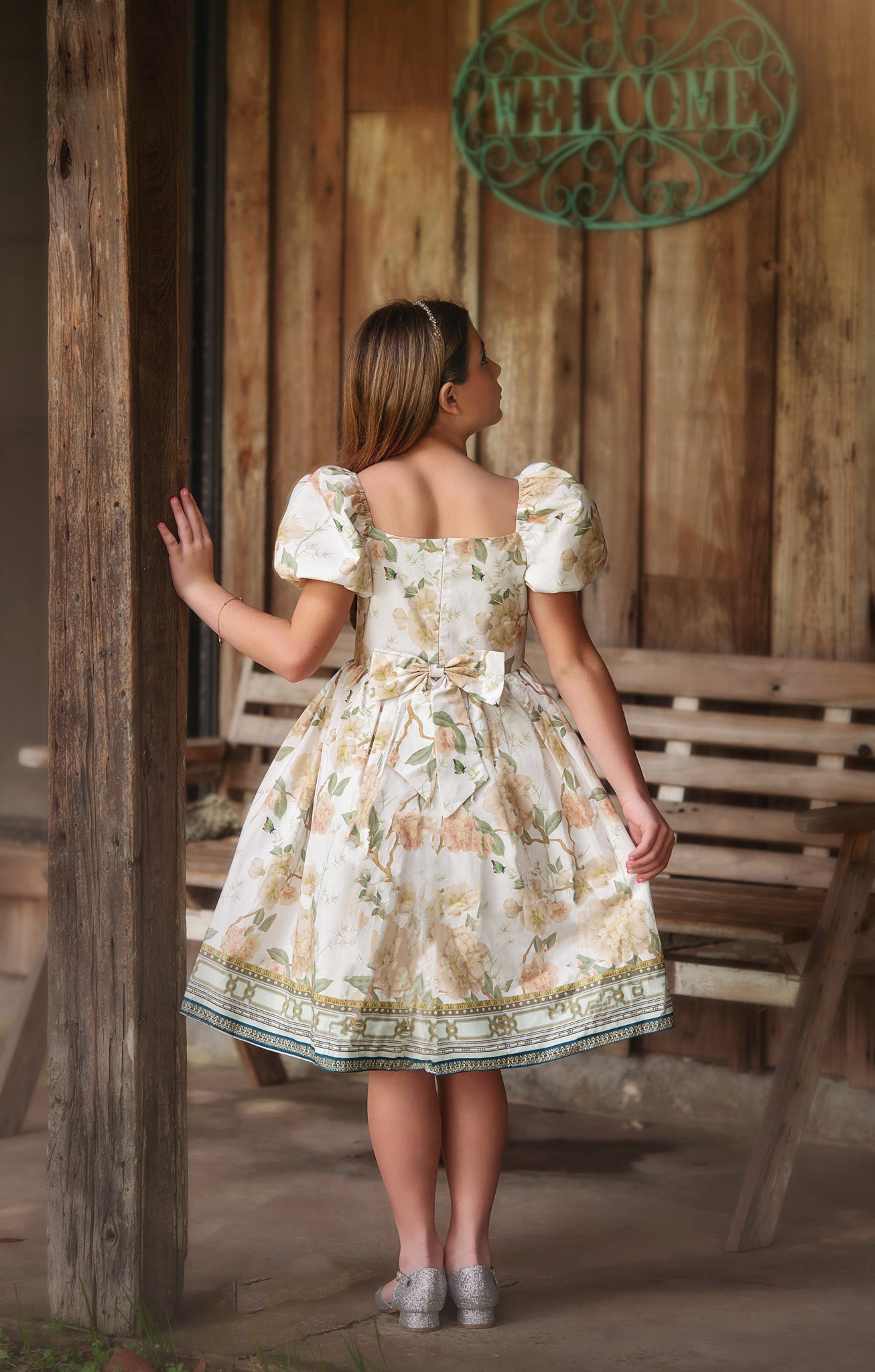 ARIELLE DRESS IVORY FLORAL