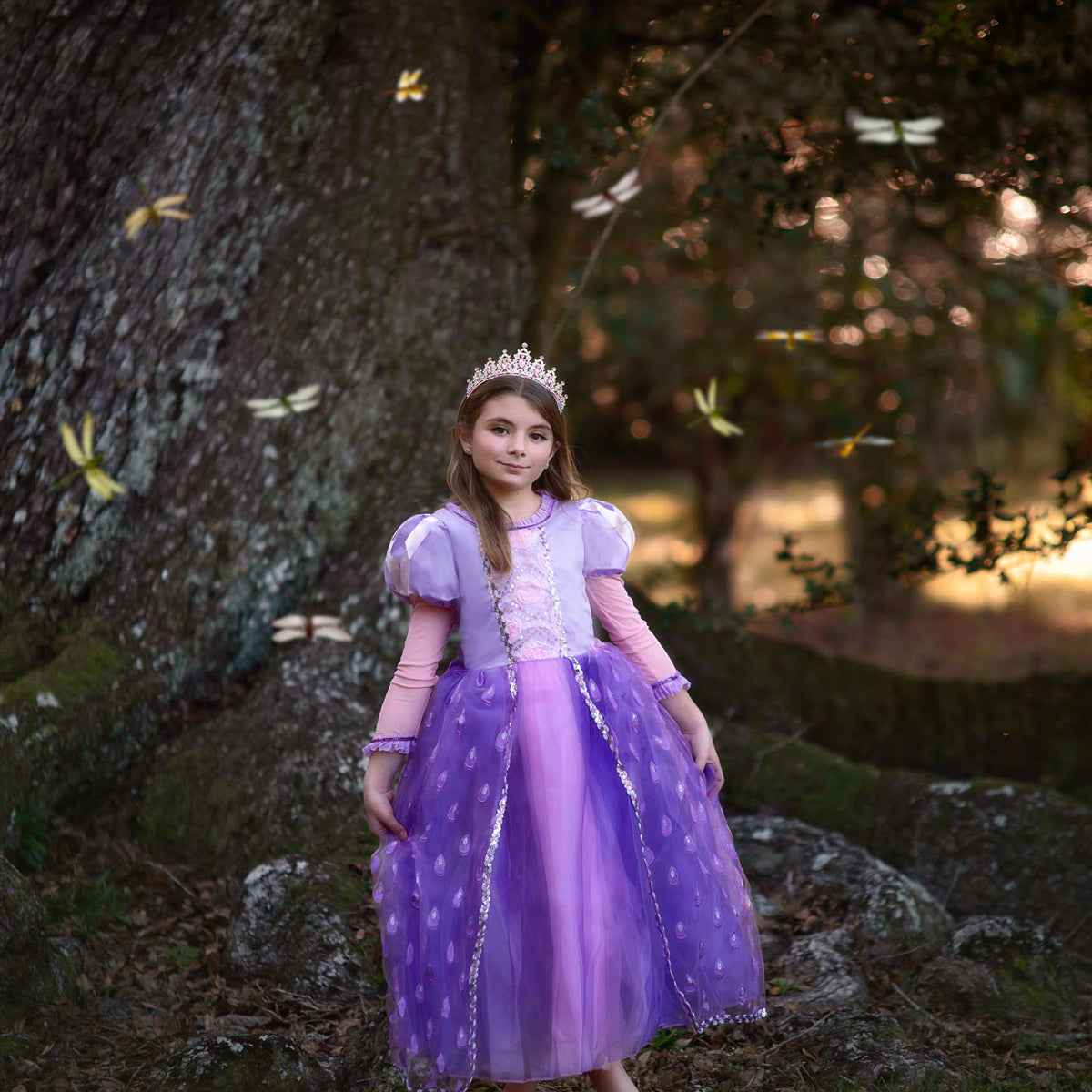 open lace back dress Disney, Princess Elena of Avalor, kids Red Dress Fancy Outfit – FANTASIA  Costume Shop main image 1