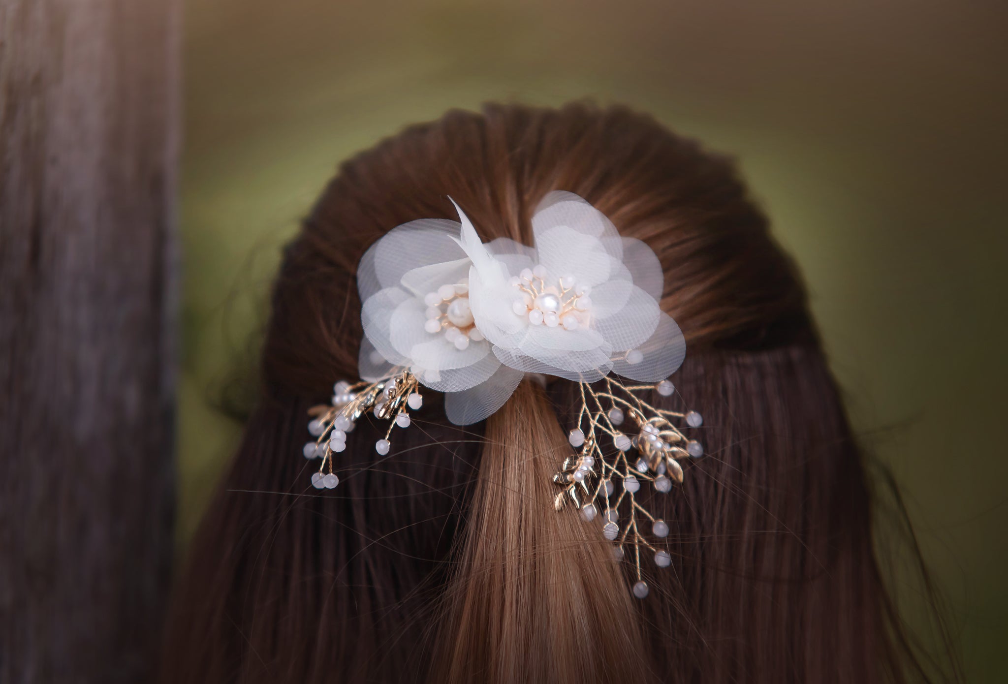 FLEUR BLANCHE FLOWER CLIP