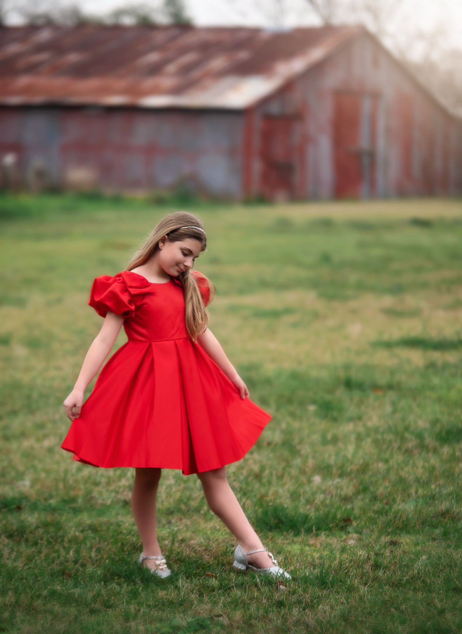 MALIA DRESS CRIMSON