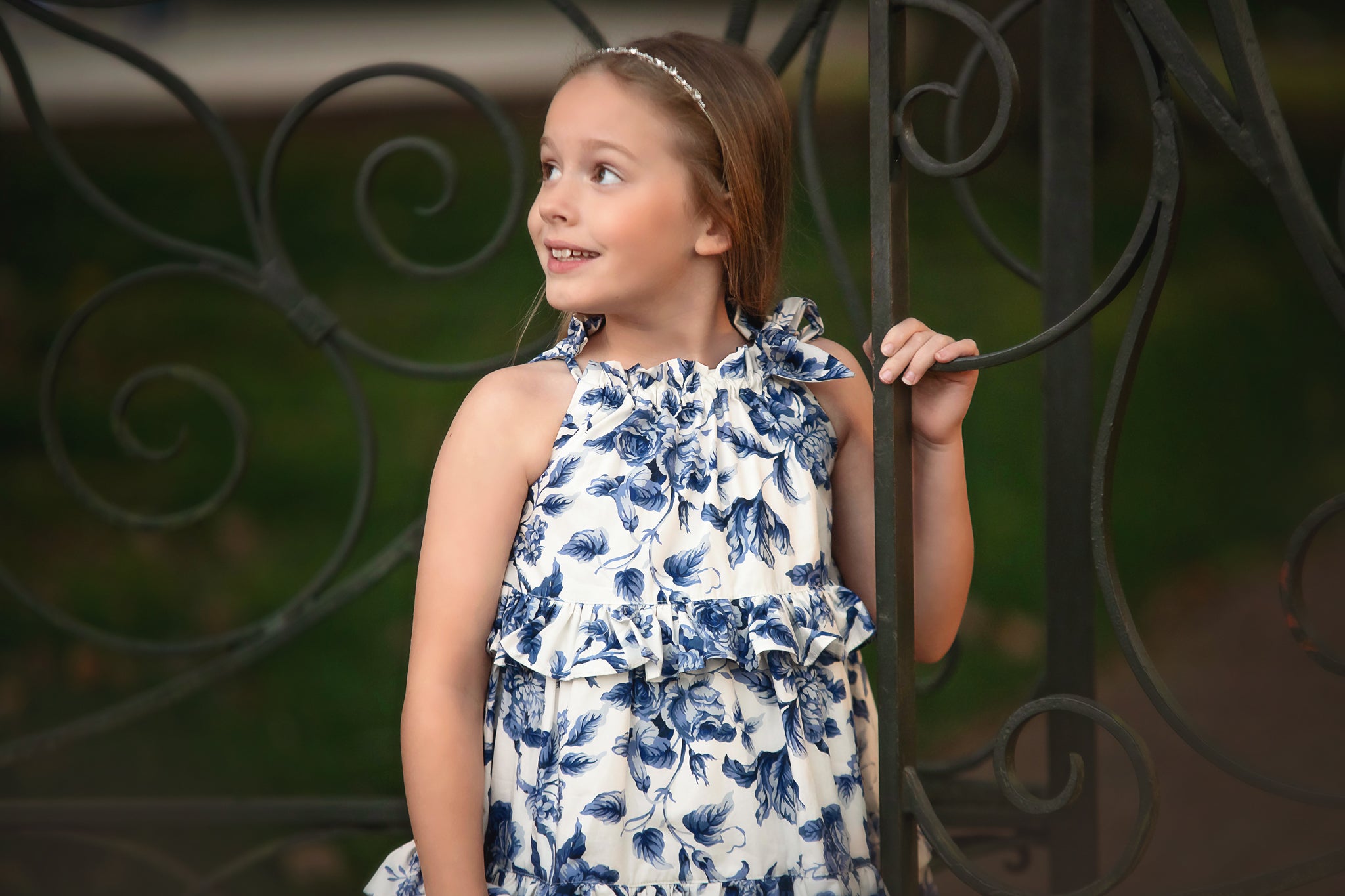 ZOEY DRESS BLUE FLORAL