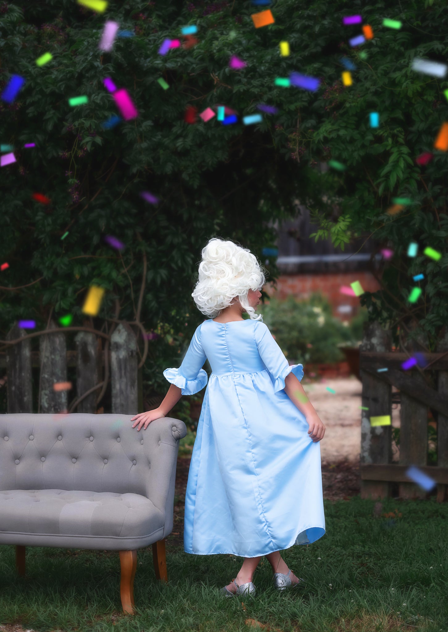 MARIE ANTOINETTE GOWN BLUE