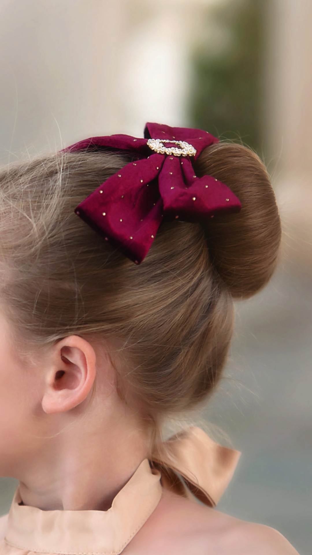 RAYE VELVET BOW CRIMSON