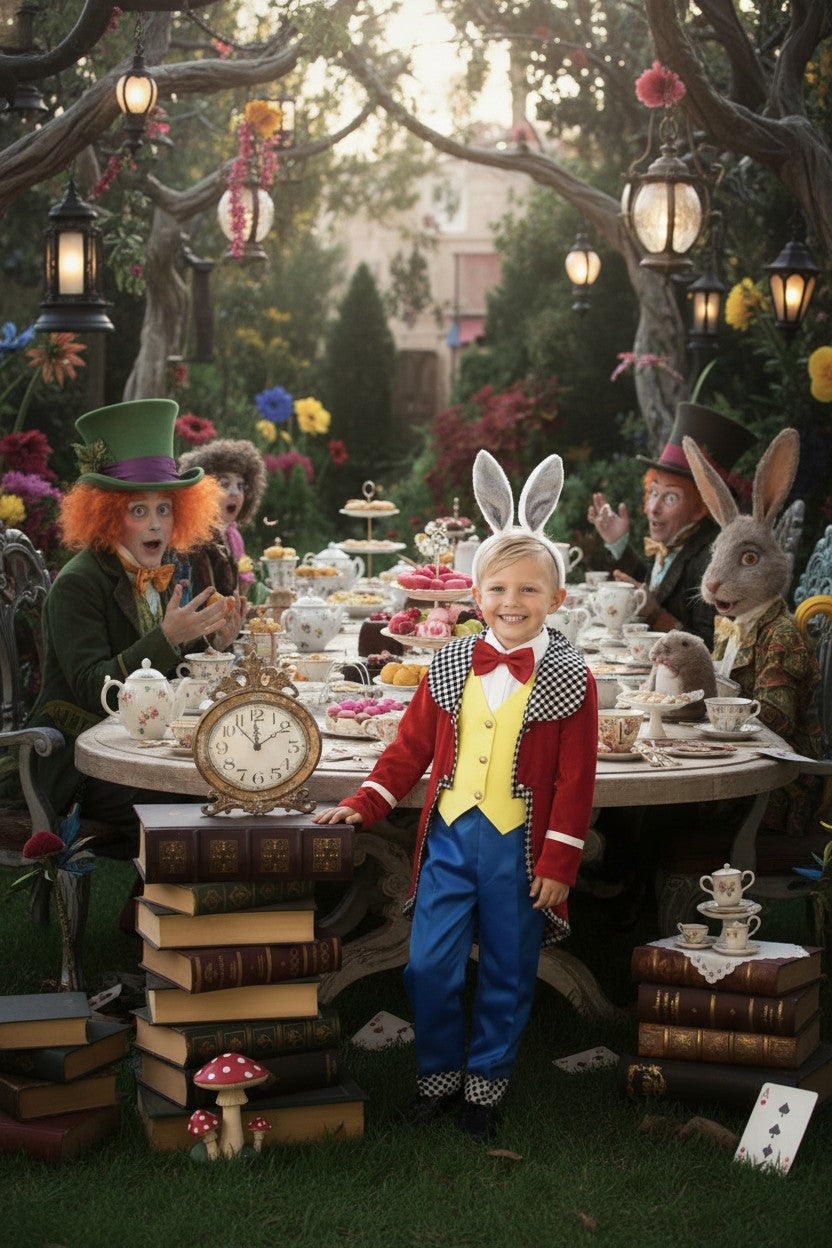 WHITE RABBIT 4PC. COSTUME