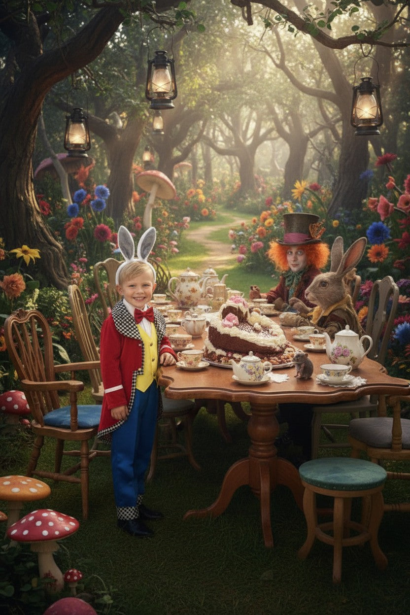 WHITE RABBIT 4PC. COSTUME