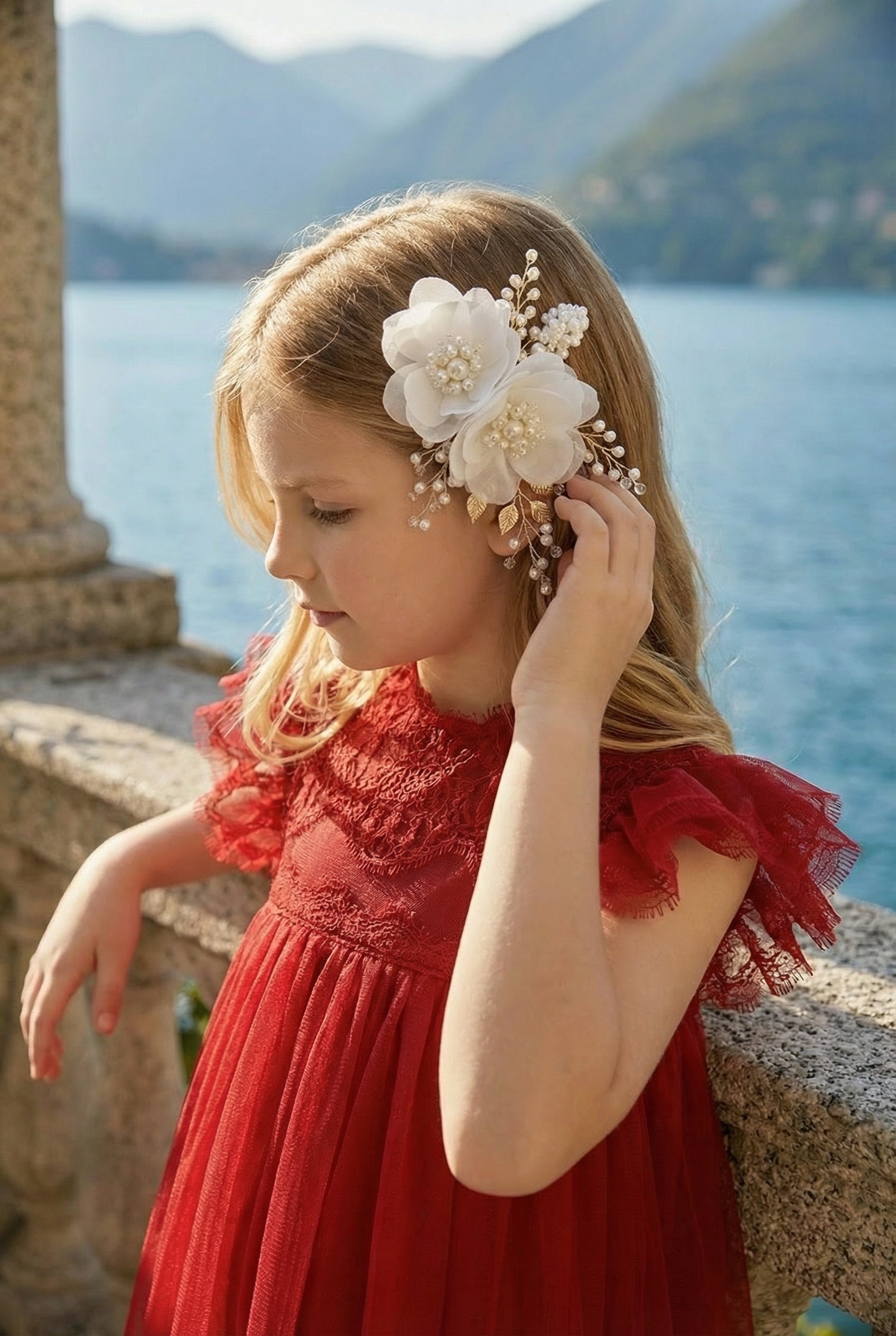 ADRIANA DRESS CRIMSON