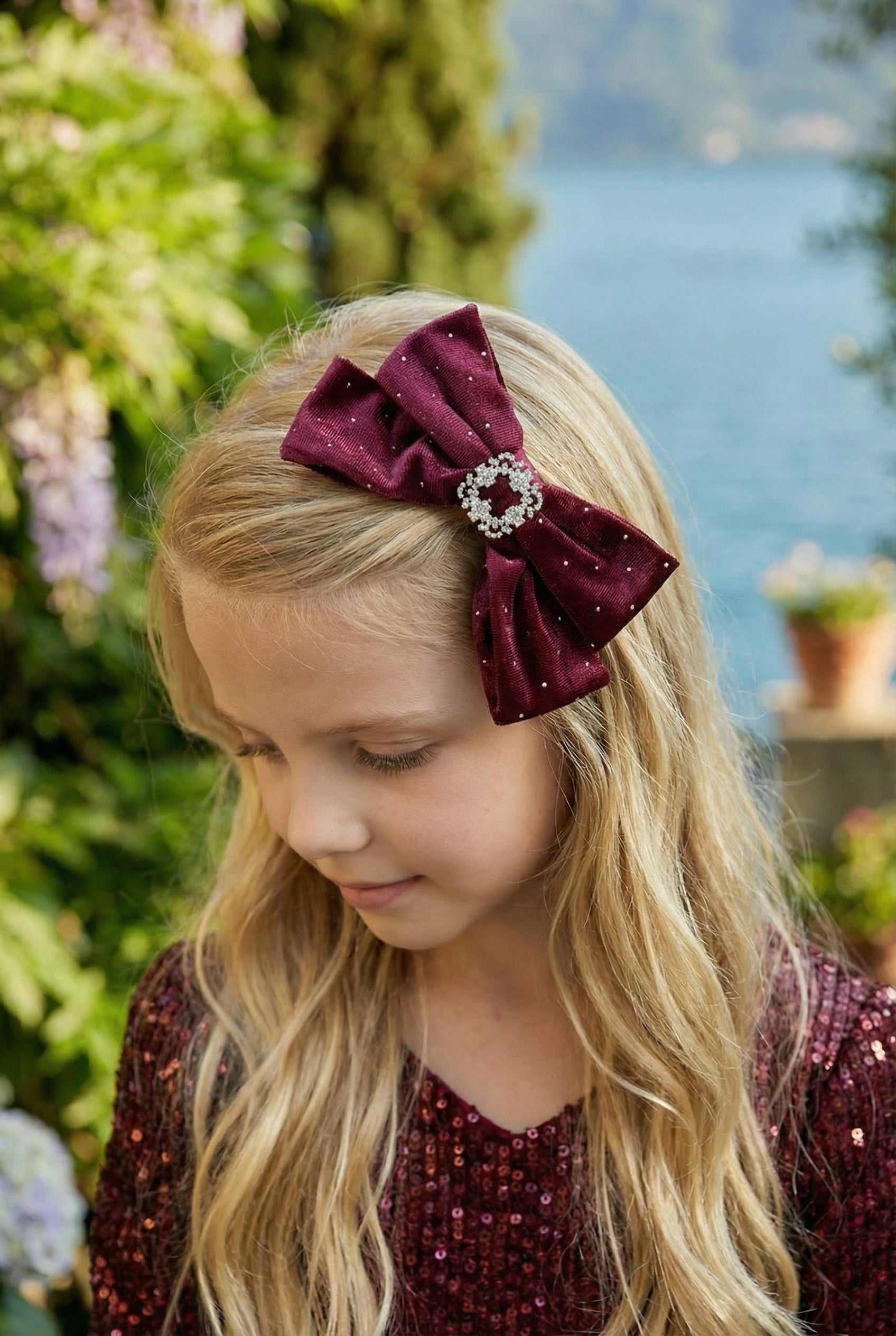 EMMA SEQUIN DRESS WINE