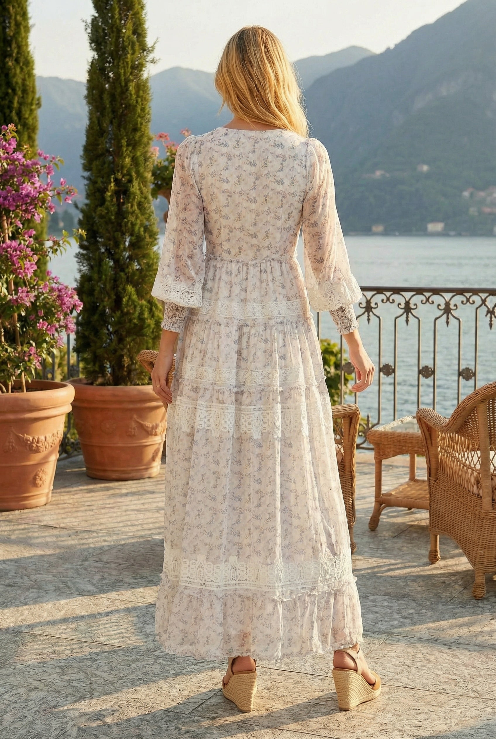 SOFIA MAXI DRESS LAVENDER FLORAL