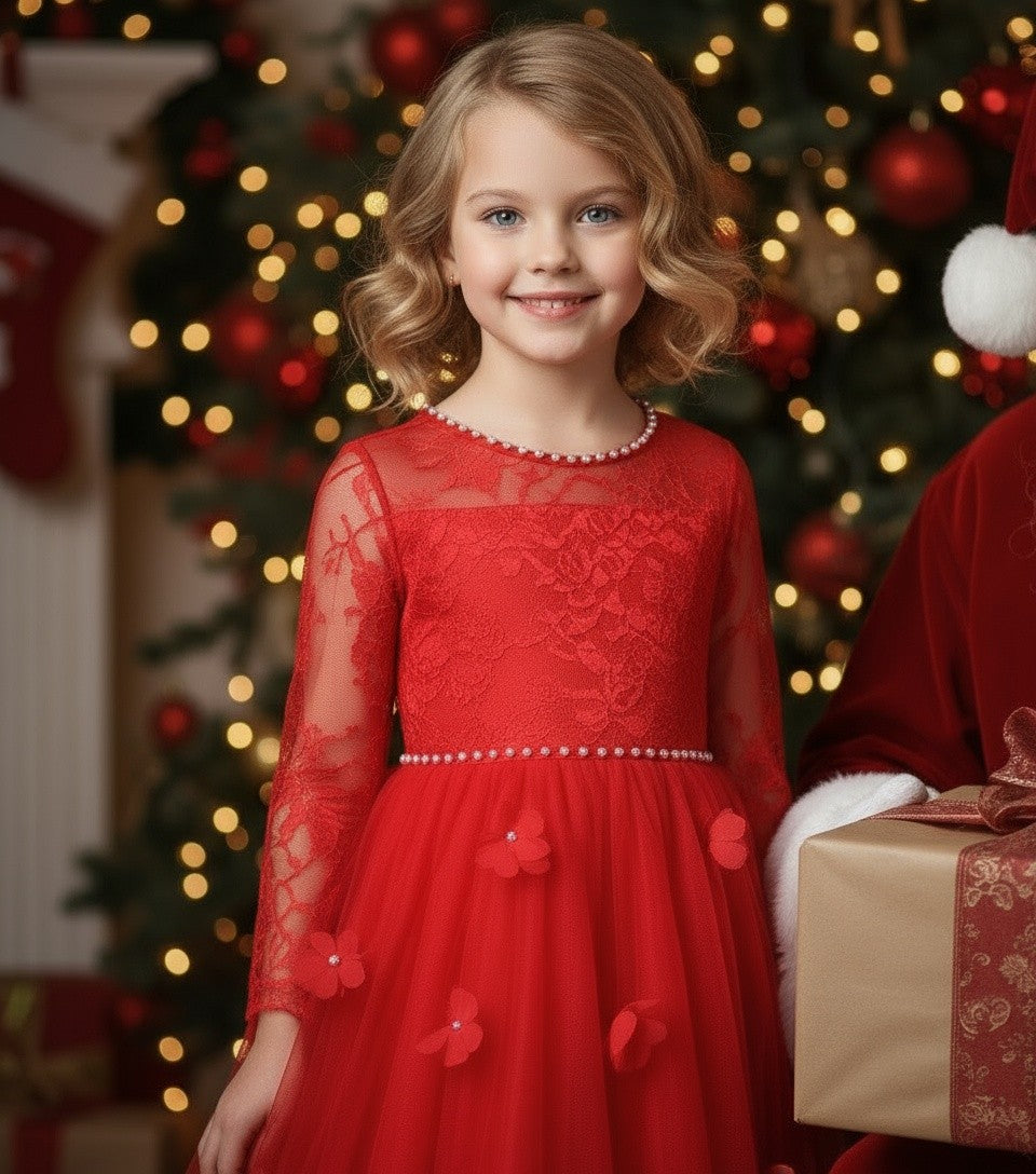 MARIPOSA GOWN CRIMSON