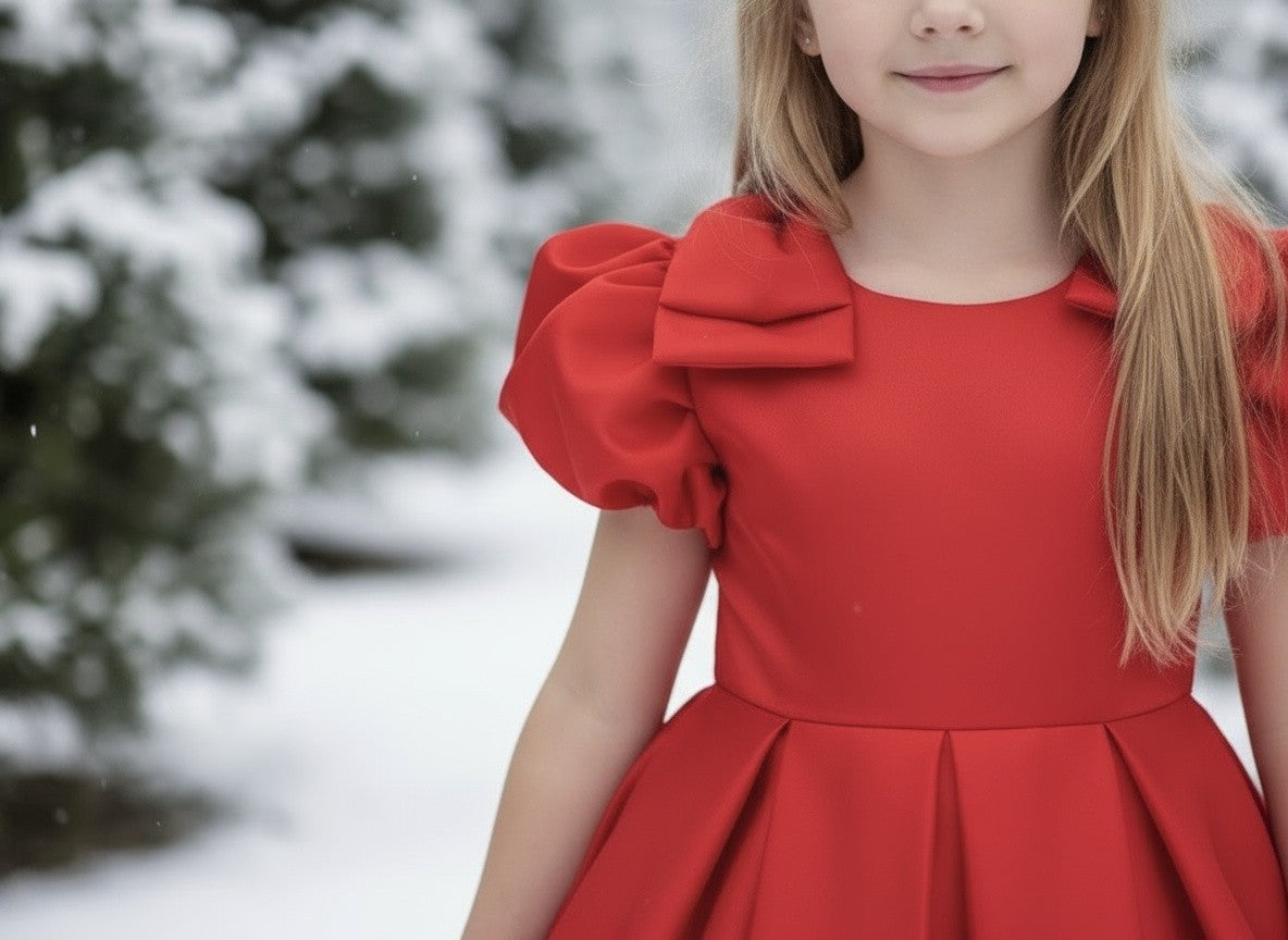 MALIA DRESS CRIMSON