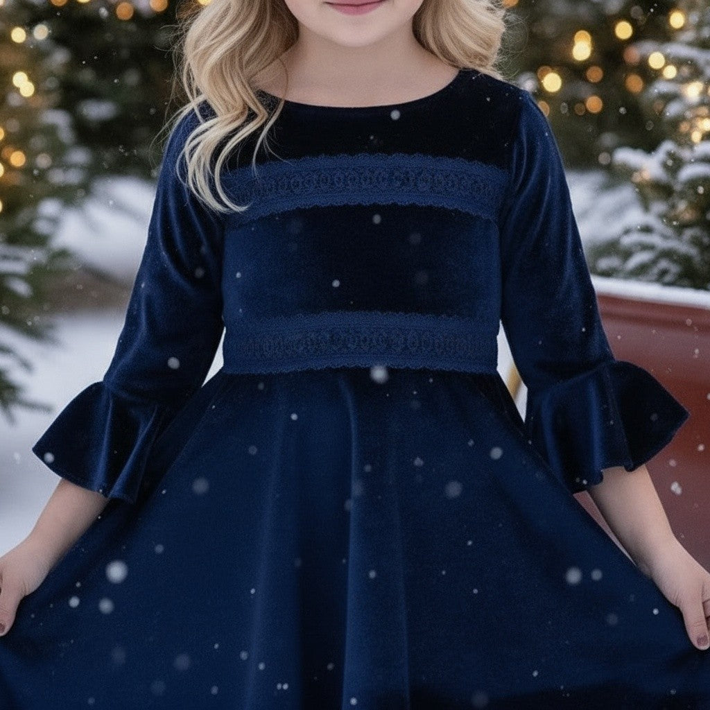 LILY DRESS NAVY