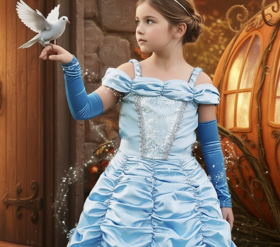 PRINCESS CAROLINE GOWN & GLOVE SET