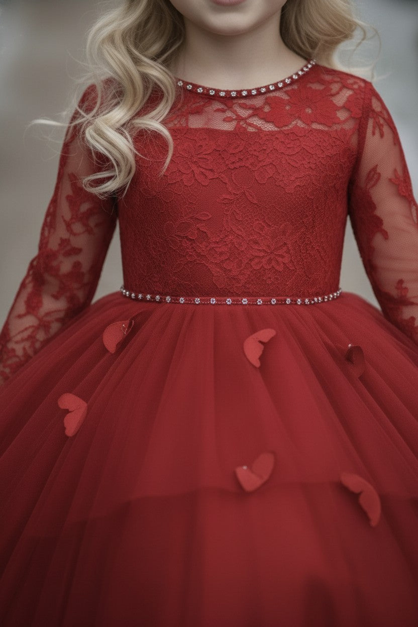 MARIPOSA GOWN CRIMSON