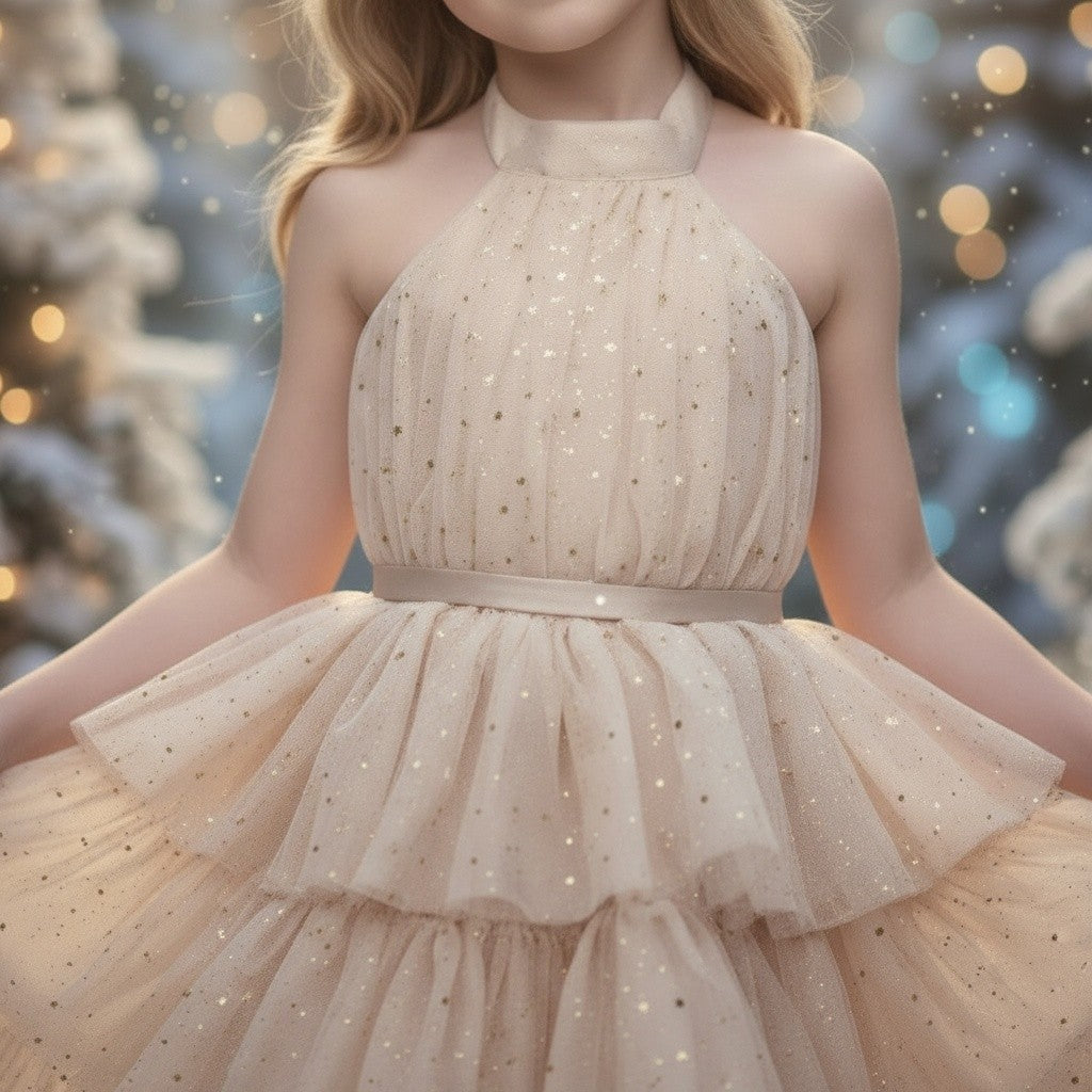 AMEERAH DRESS CHAMPAGNE