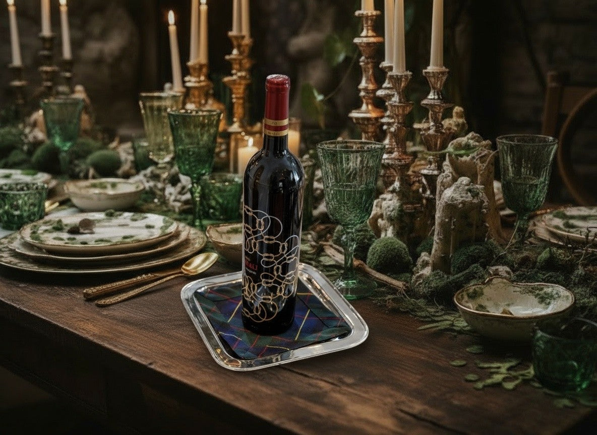 BLACK WATCH COCKTAIL NAPKINS, SET OF 4