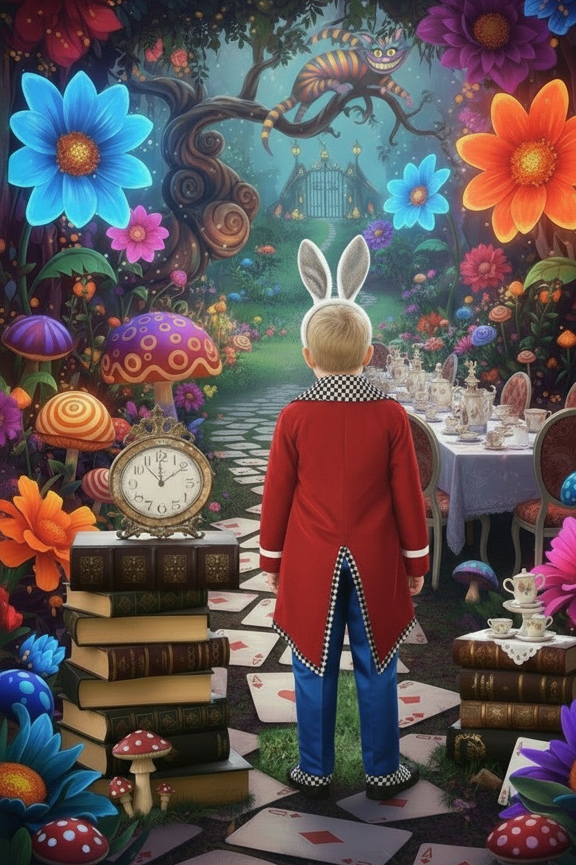 WHITE RABBIT 4PC. COSTUME