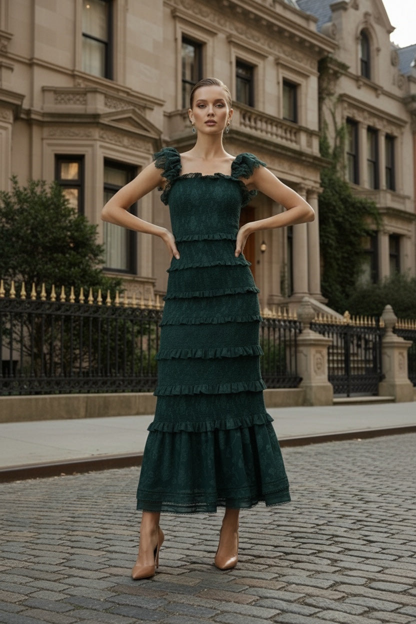 FRANCINE DRESS EMERALD