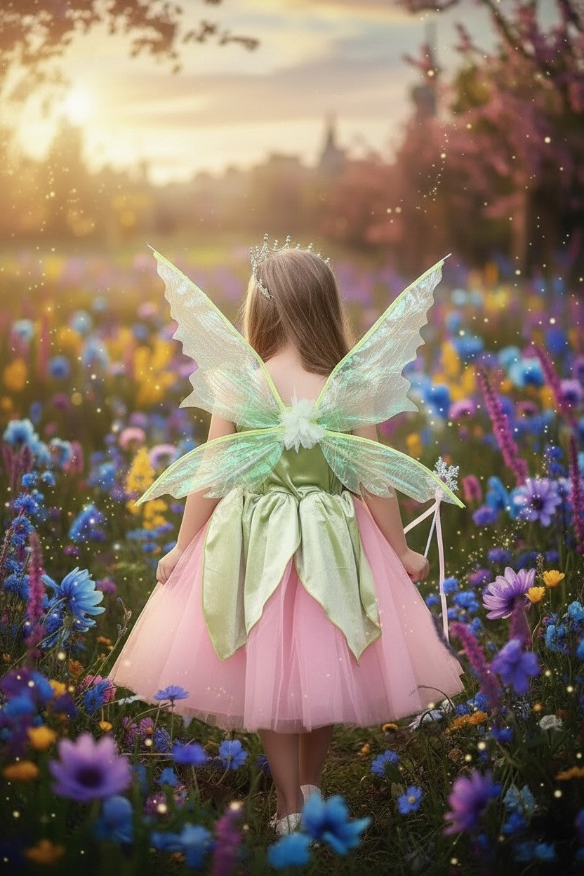 FANCIFUL FAIRY DRESS & WING SET